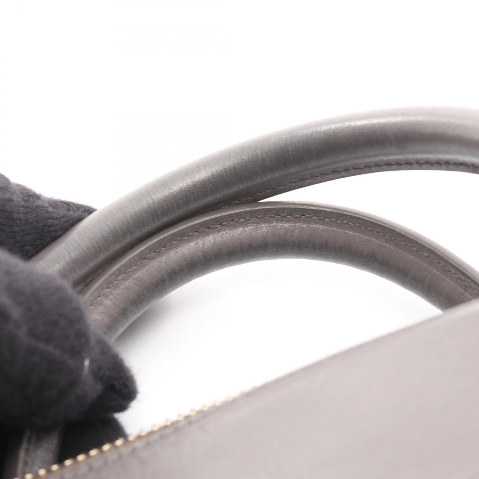 Yves Saint Laurent Gray Leather Handbag (Pre-Owned)