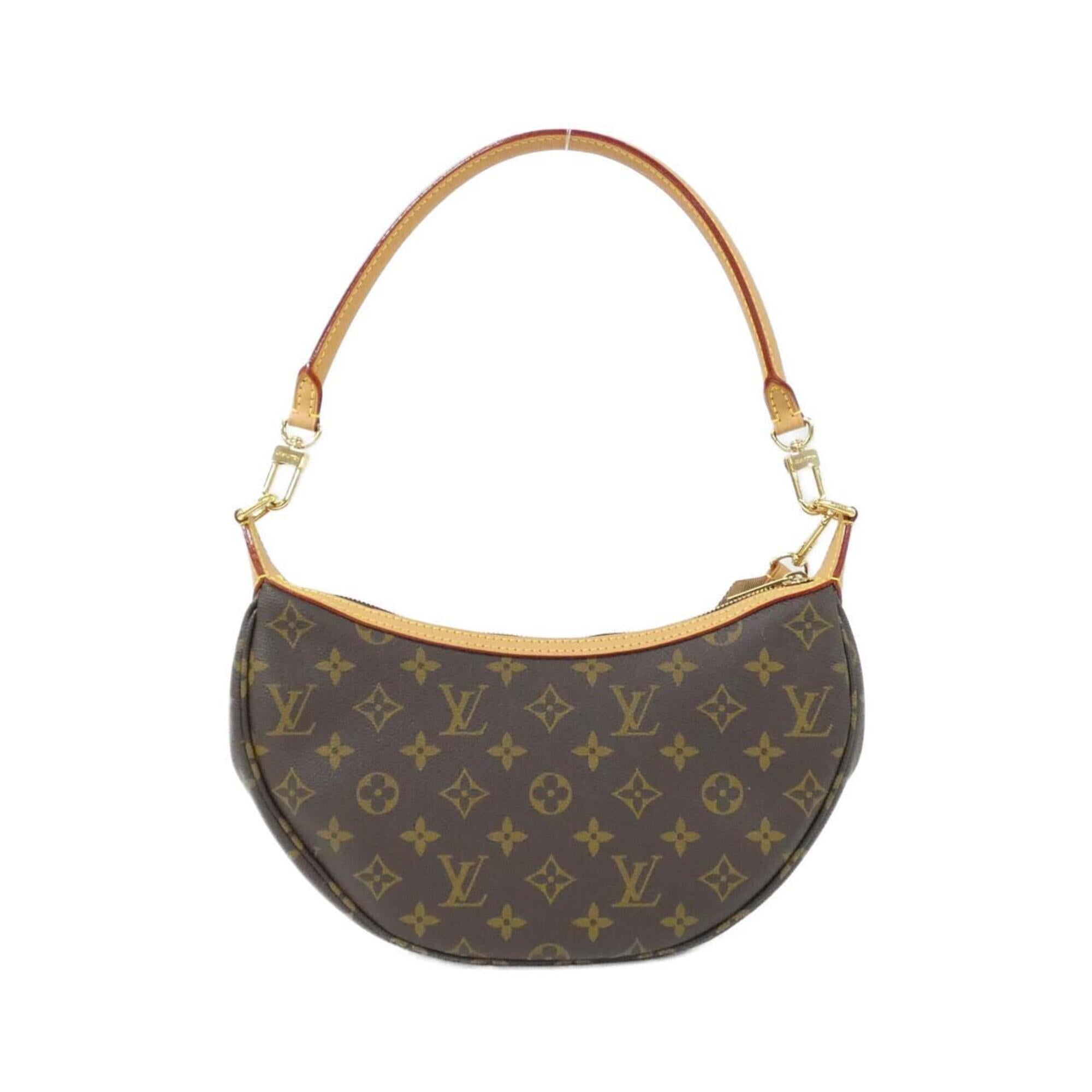 Louis Vuitton Marron Coated Canvas Shoulder Bag (Pre-Owned)