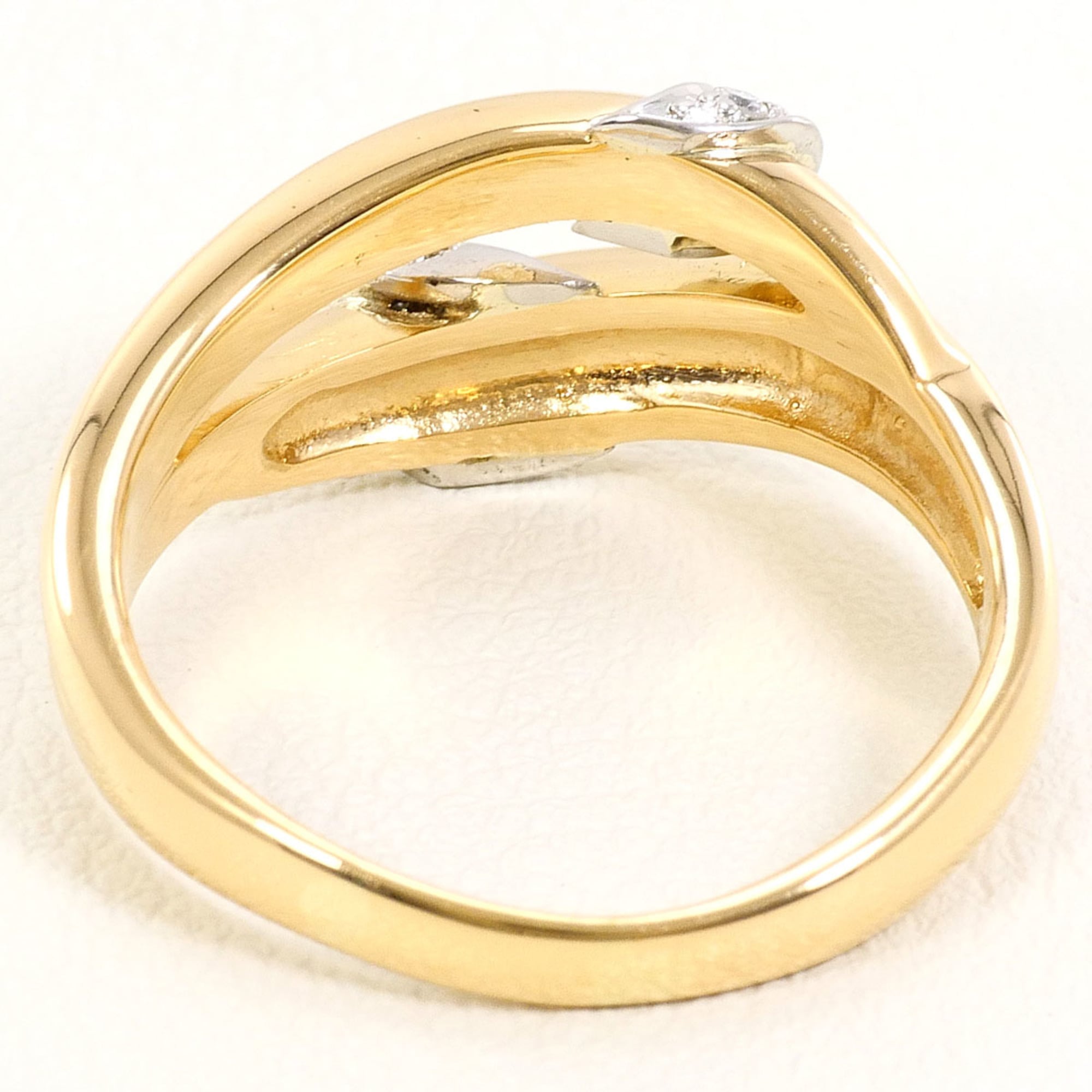 Unbranded Platinum Yellow Gold Yellow Gold (18K) Platinum 900 Band Ring (Pre-Owned)