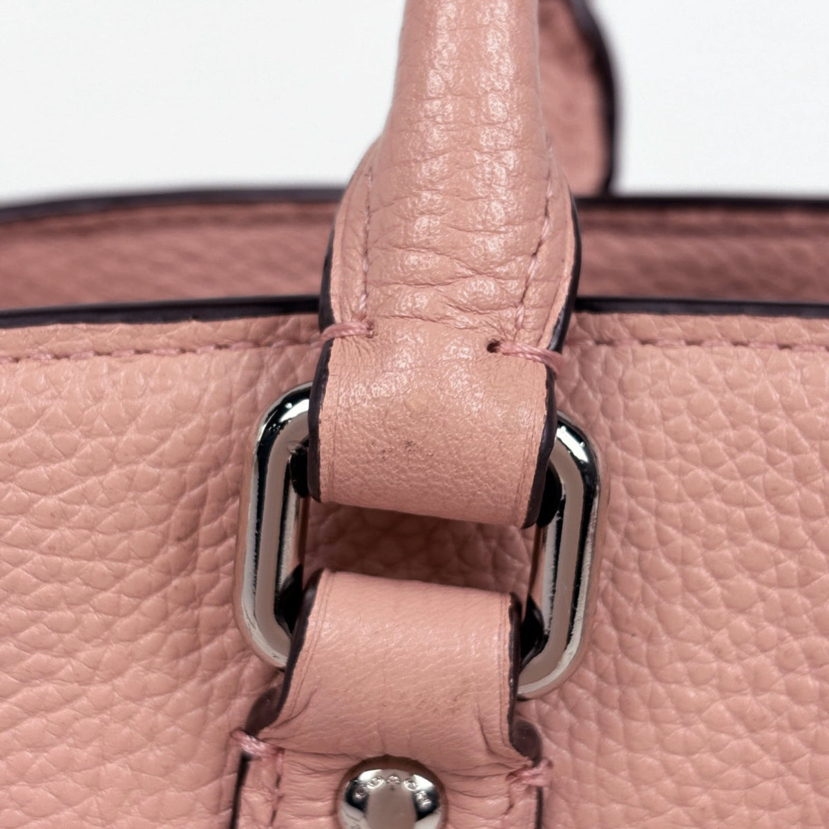 Coach Pink Leather Handbag (Pre-Owned)
