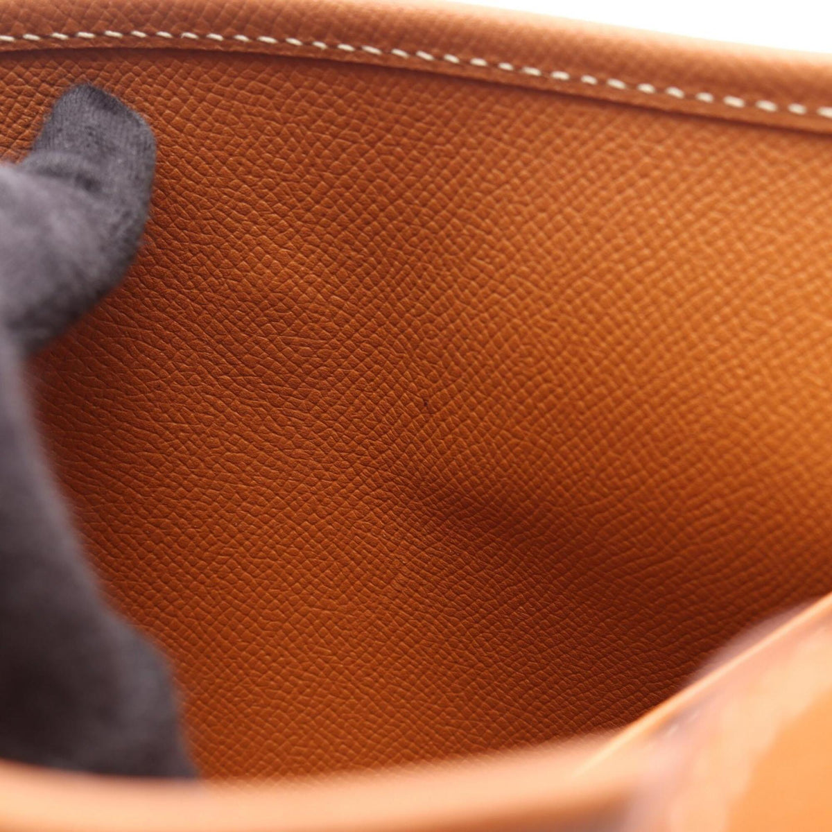 Hermes Brown Epsom Leather Handbag Shoulder Bag (Pre-Owned)