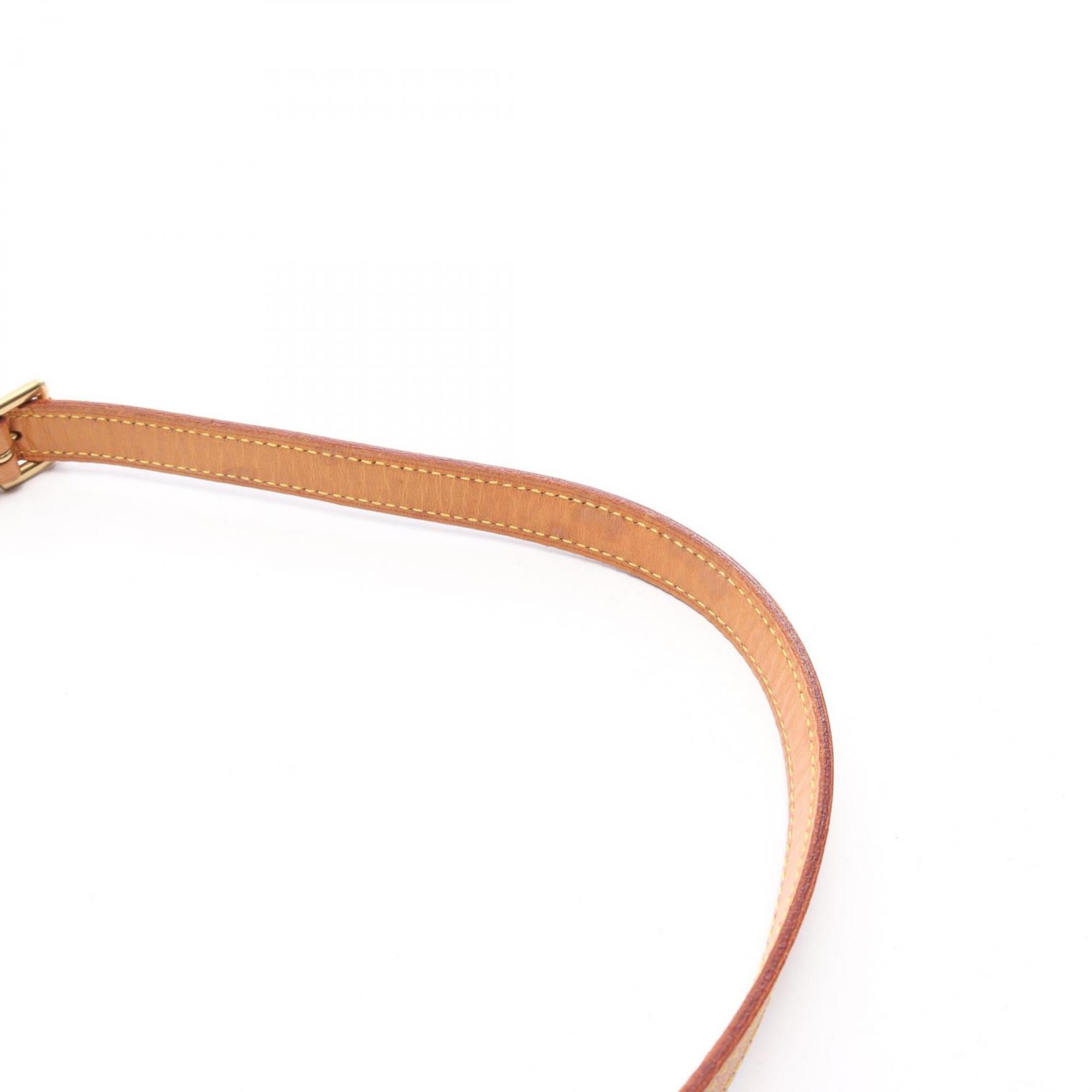 Louis Vuitton Brown Monogram Coated Canvas Leather Handbag Shoulder Bag (Pre-Owned)