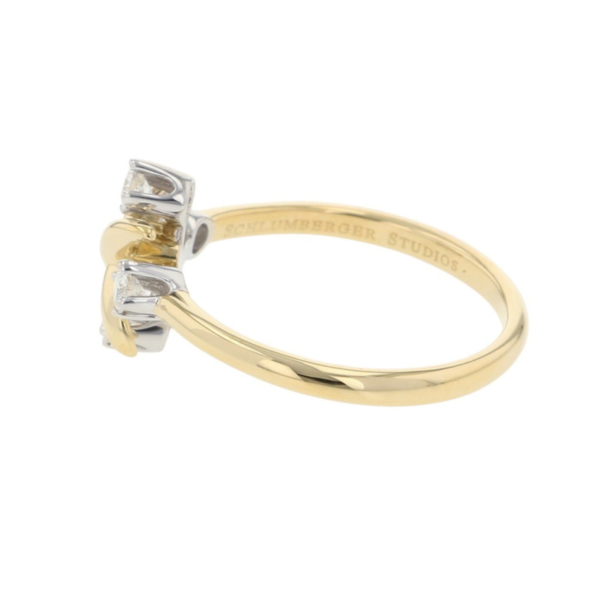 Tiffany Gold Silver Yellow Gold (18K) Platinum 950 Anniversary Ring (Pre-Owned)