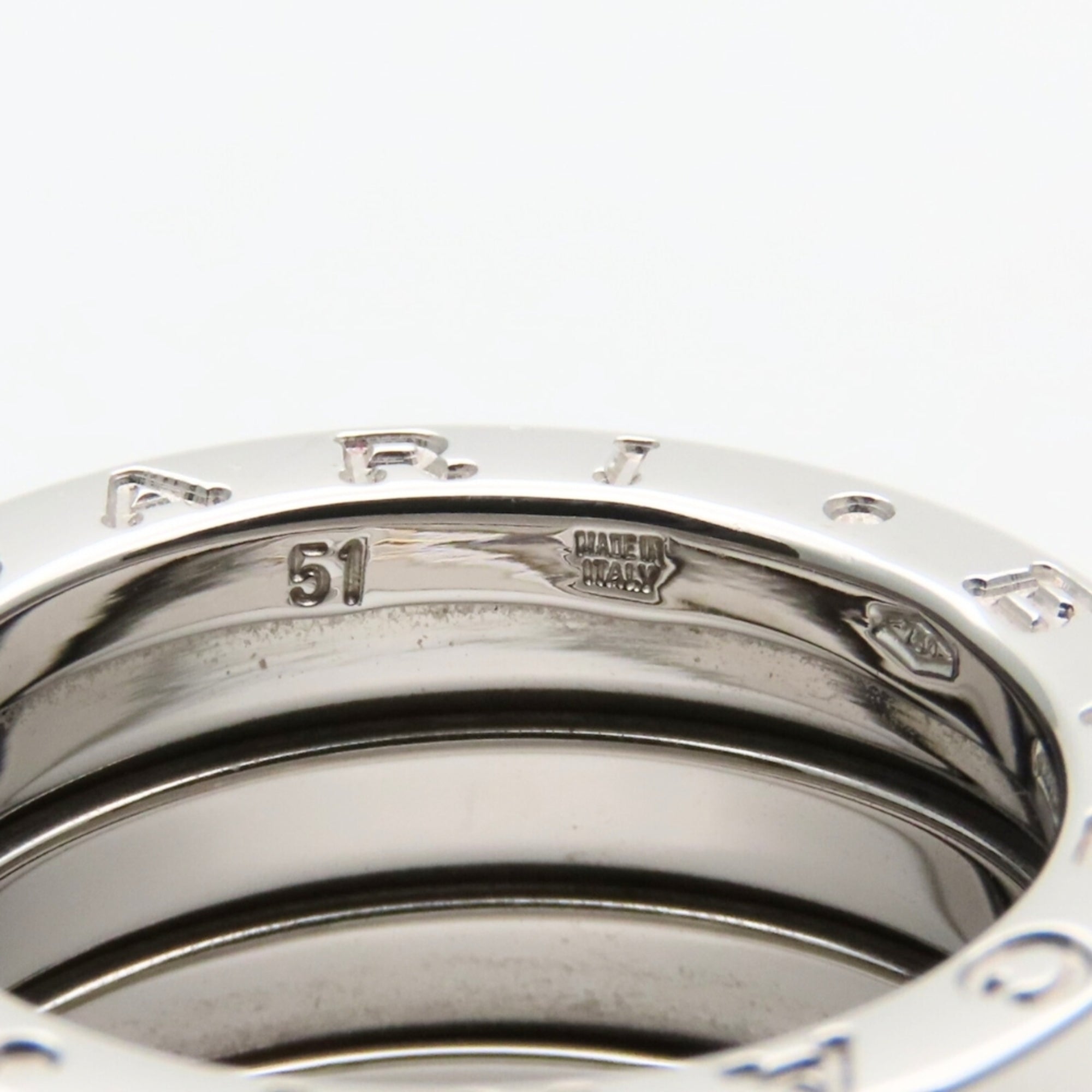 Bvlgari White White Gold (18K) Band Ring (Pre-Owned)