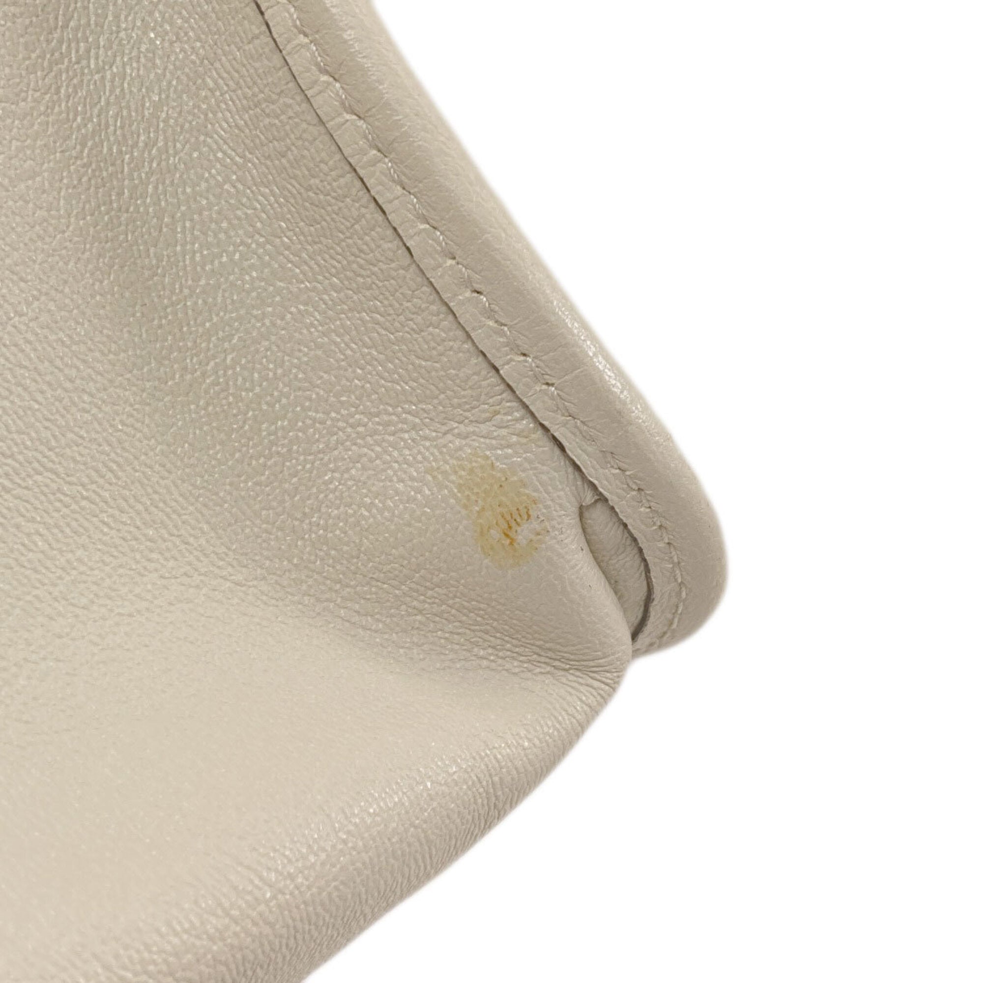 Gucci Cream Leather Tote Bag (Pre-Owned)