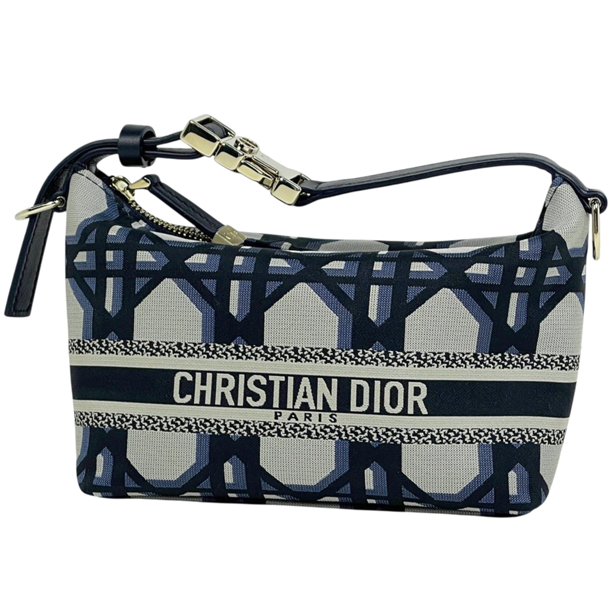 Christian Dior Navy Nylon Canvas Pouch (Pre-Owned)