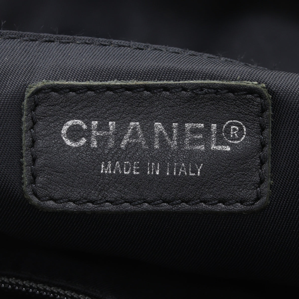 Chanel New Travel Line Black Nylon Canvas Tote Bag Weekend Bag (Pre-Owned)