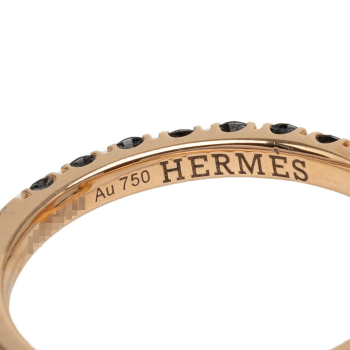 Hermes Pink Gold (18K) Band Ring (Pre-Owned)