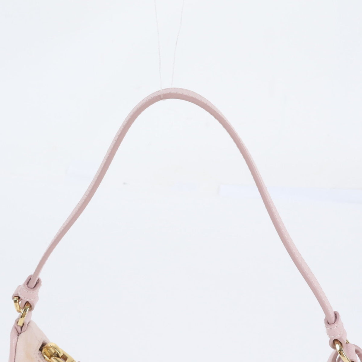 Prada Pink Leather Nylon Handbag Shoulder Bag (Pre-Owned)