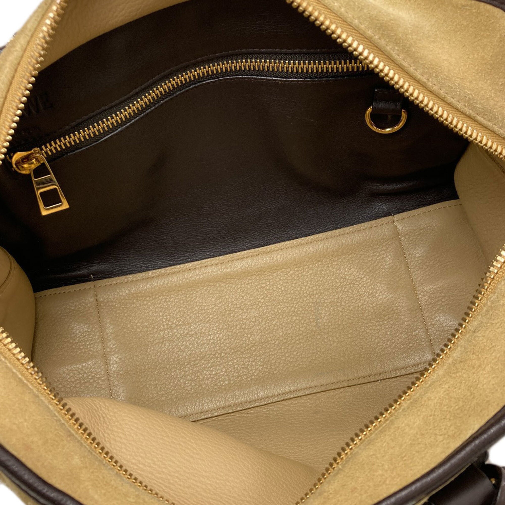 Loewe Brown Suede Handbag (Pre-Owned)