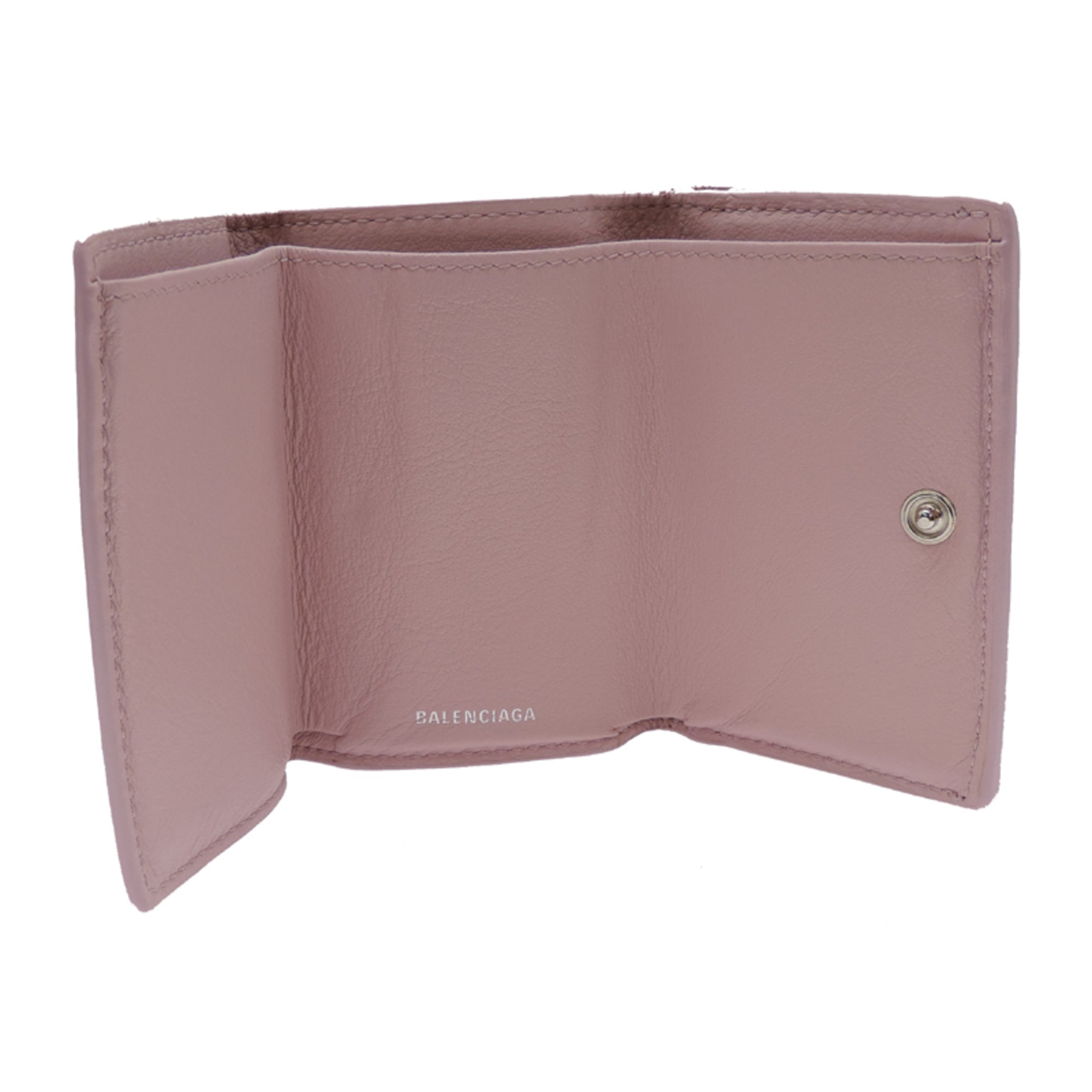 Balenciaga Pink Leather Wallet (Tri-Fold) (Pre-Owned)
