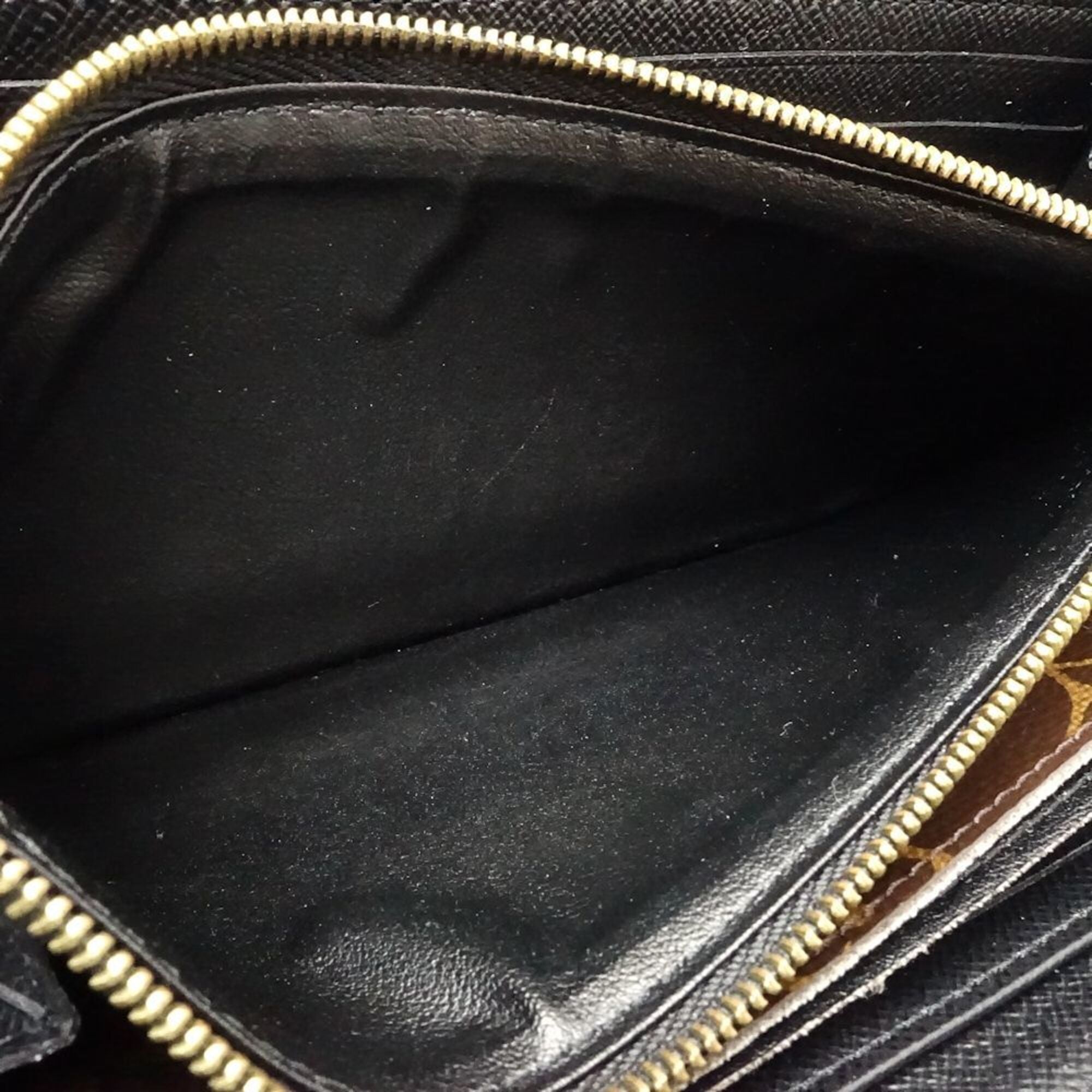 Louis Vuitton Monogram Noir Leather Coin Purse/Coin Case (Pre-Owned)