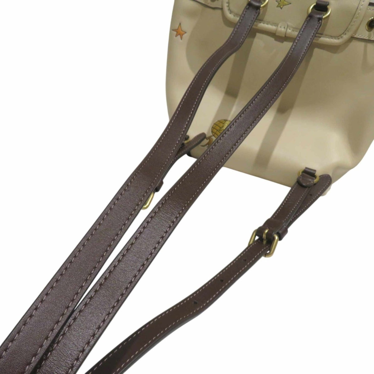 Coach Dark Brown Light Beige Leather (Pre-Owned)