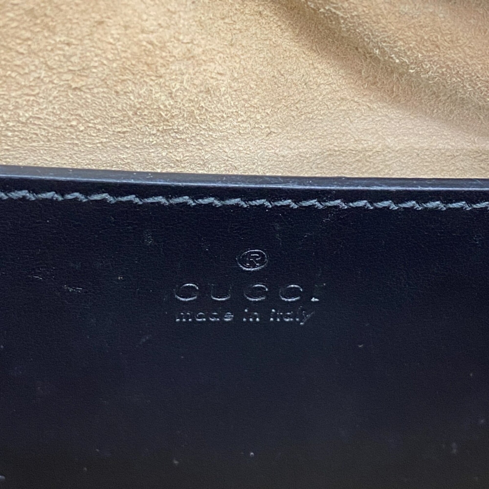 Gucci Black Leather Shoulder Bag (Pre-Owned)