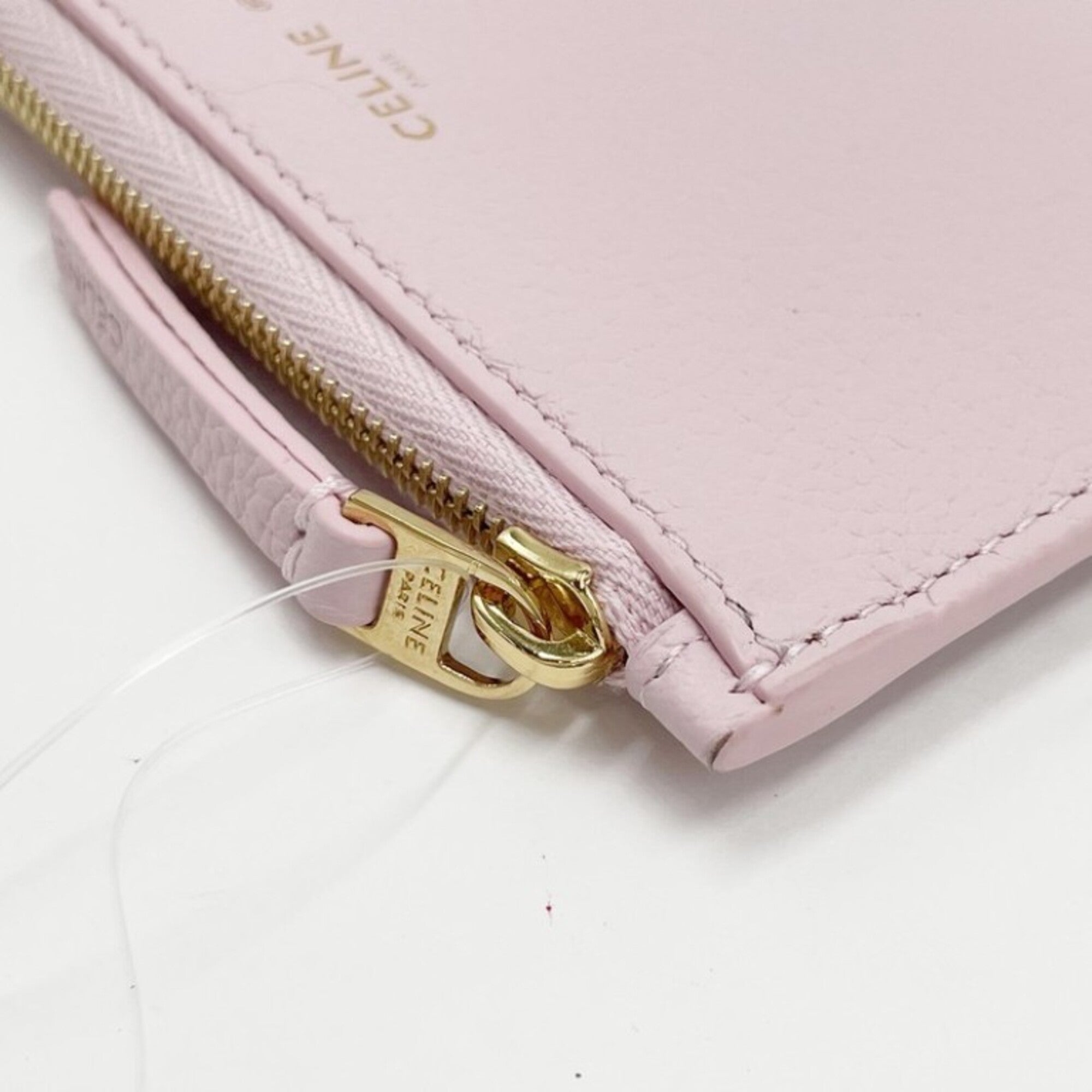 Celine Pink Leather Coin Purse/Coin Case (Pre-Owned)