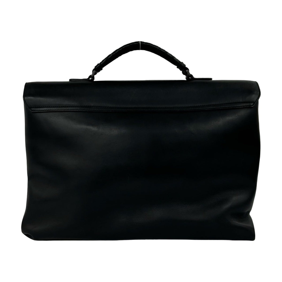 Bottega Veneta Black Leather Briefcase (Pre-Owned)