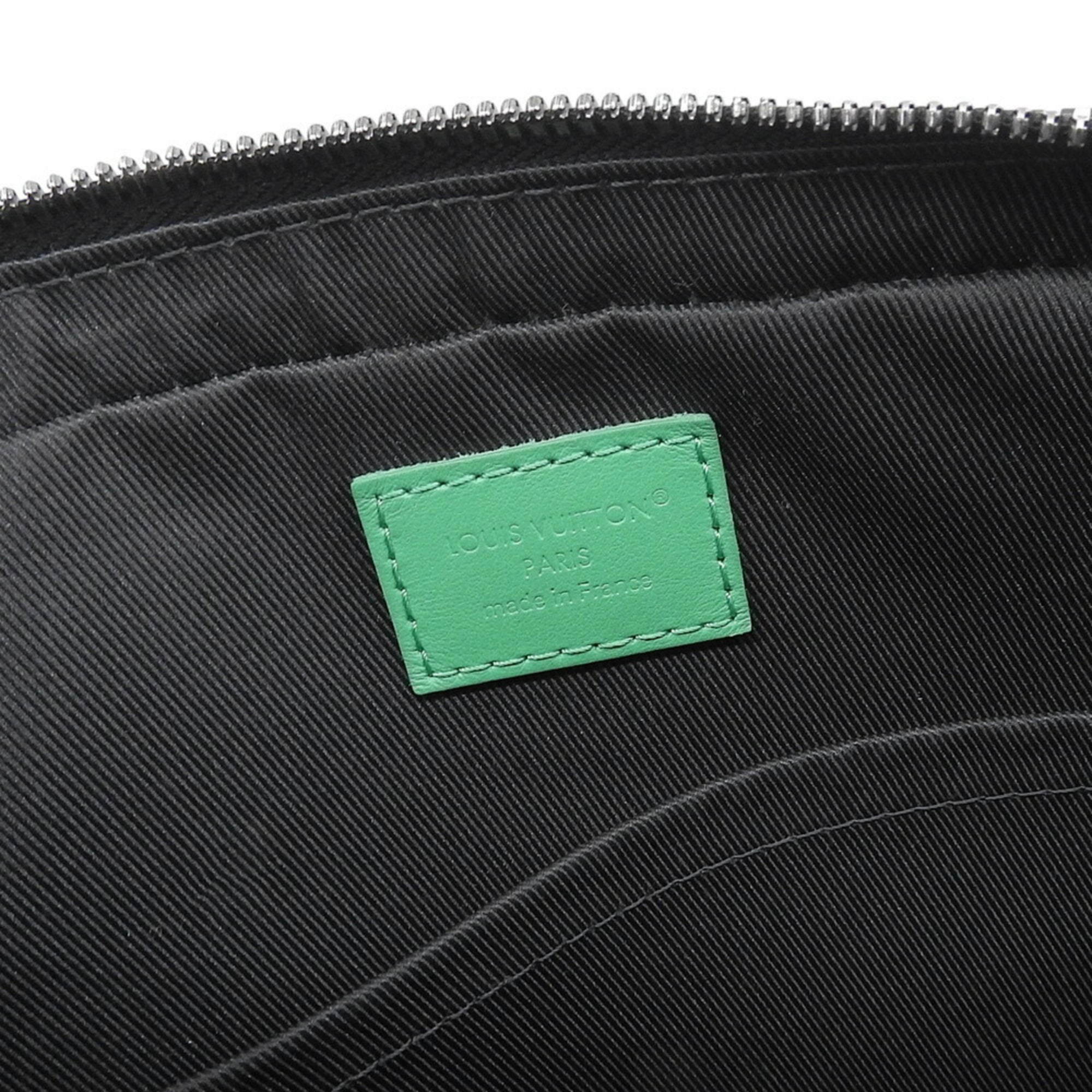 Louis Vuitton Green Monogram Eclipse Pvc Shoulder Bag (Pre-Owned)