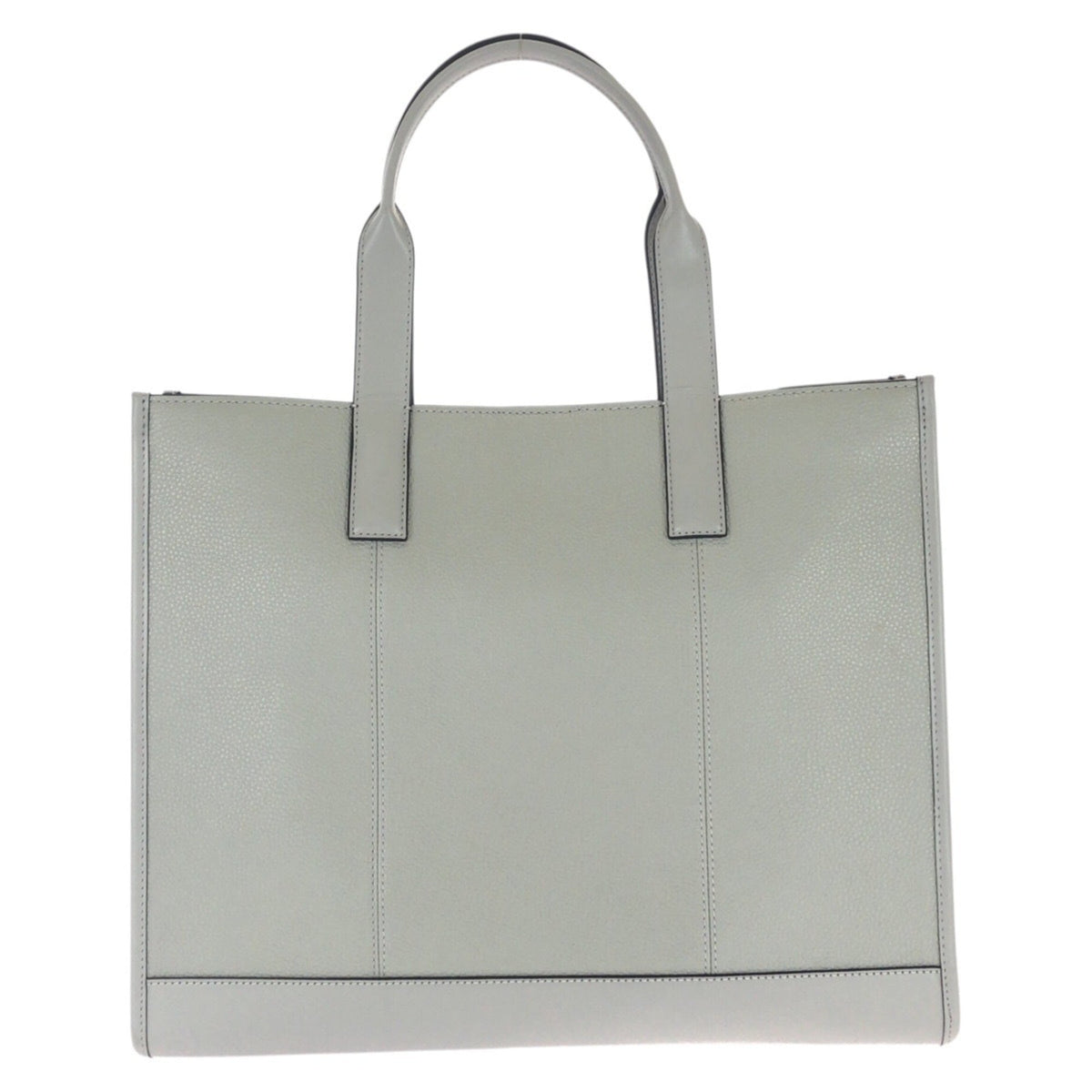 Michael Kors Gray Leather Shoulder Bag Tote Bag (Pre-Owned)
