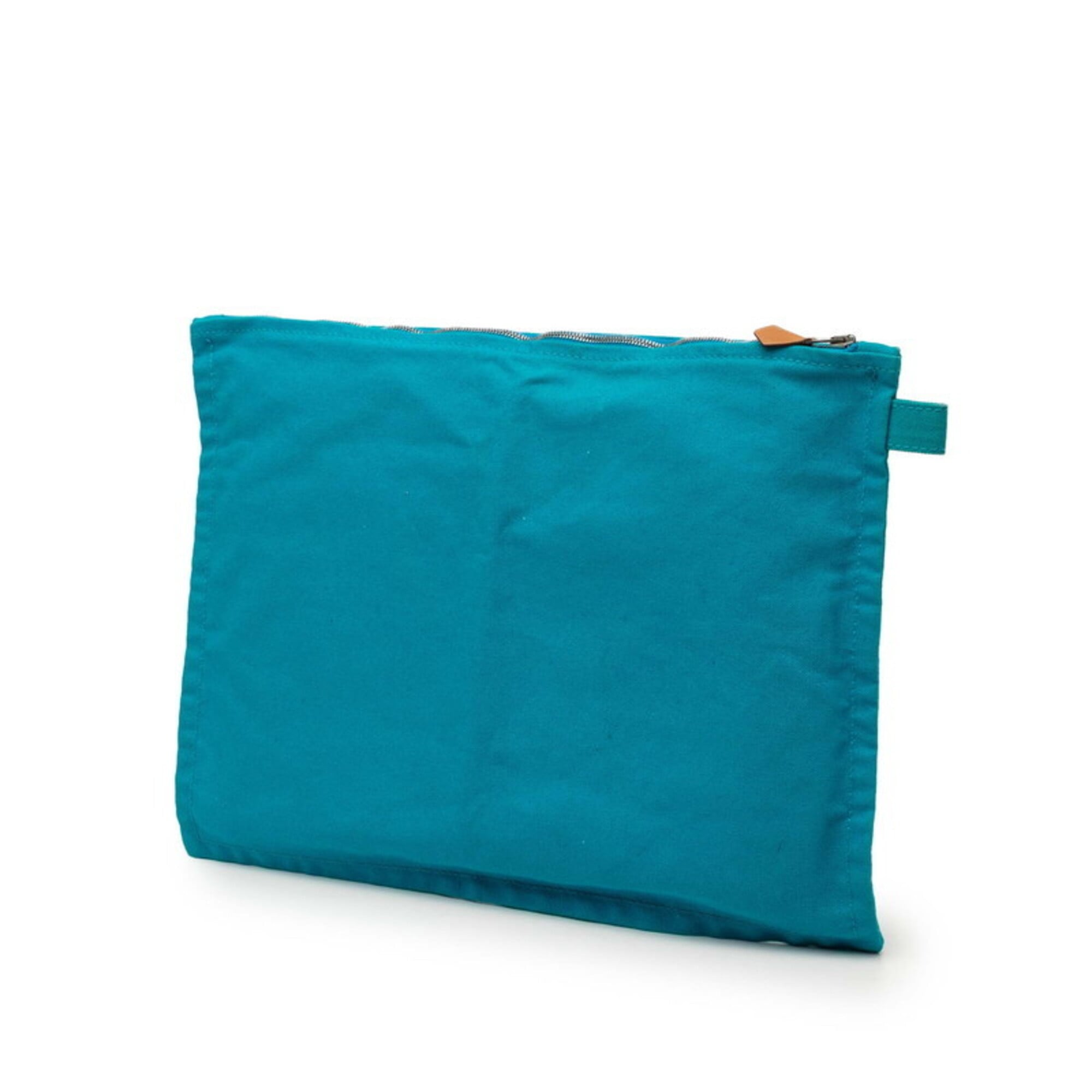 Hermes Blue Canvas Handbag Pouch (Pre-Owned)