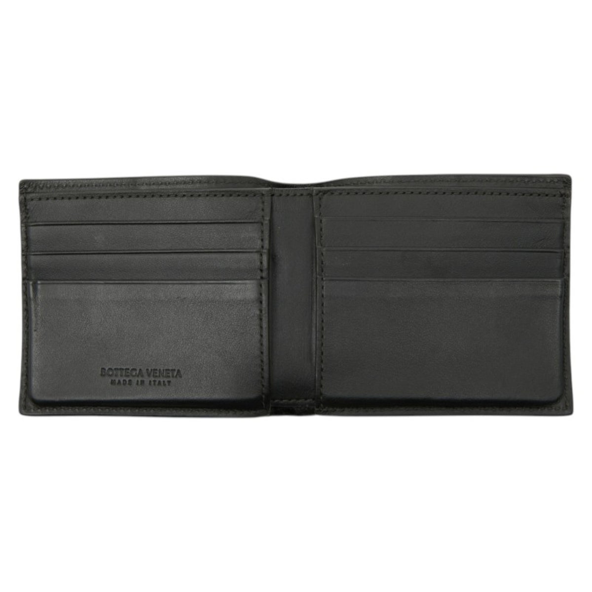 Bottega Veneta Khaki Leather Bill Wallet (Bi-Fold) (Pre-Owned)