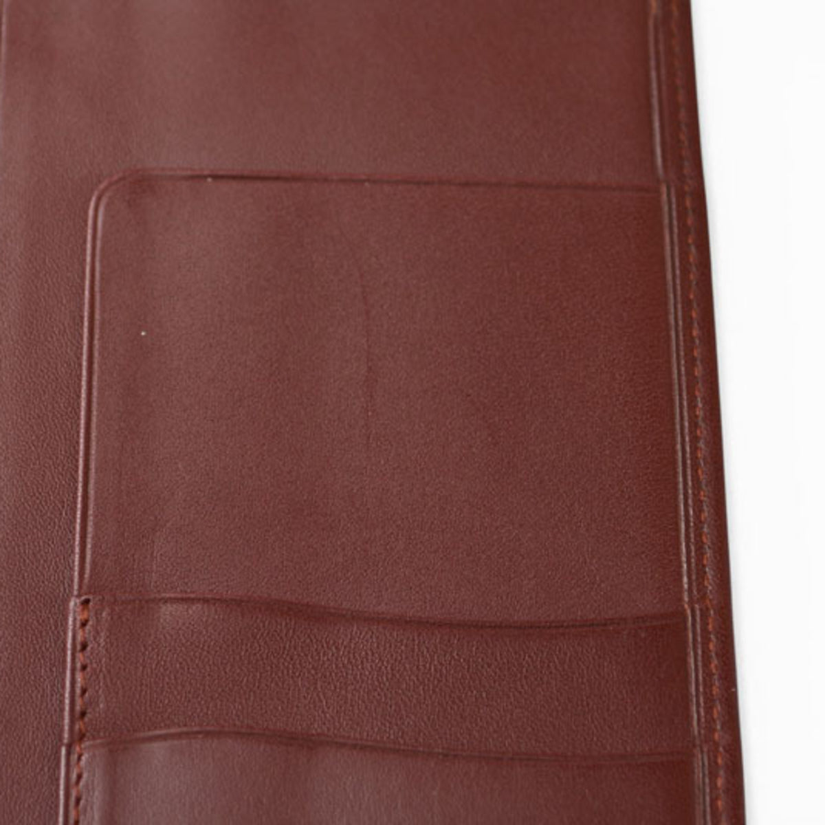 Cartier Must Bordeaux Leather Long Wallet (Bi-Fold) (Pre-Owned)