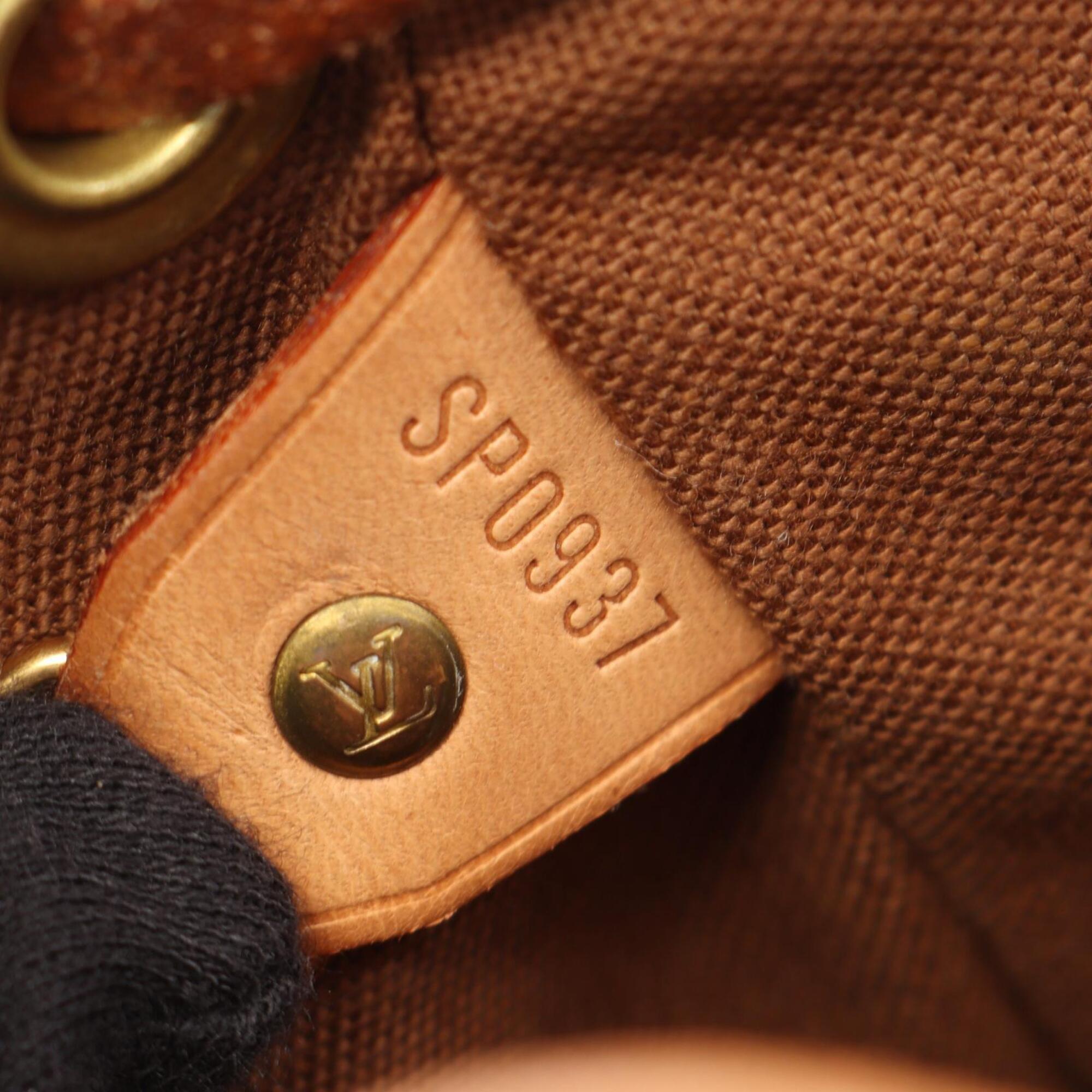 Louis Vuitton Brown Monogram Monogram Leather Backpack Handbag (Pre-Owned)