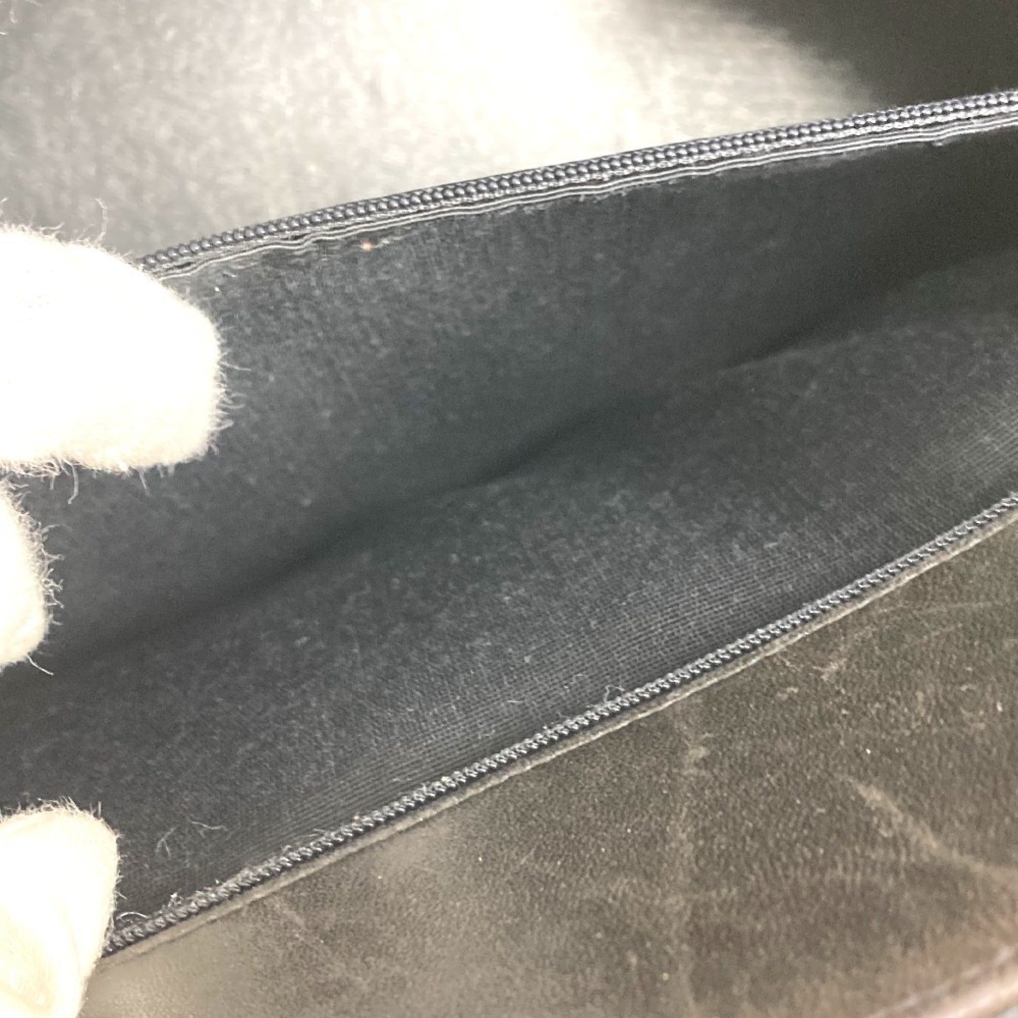 Chanel Black Patent Leather Handbag Tote Bag (Pre-Owned)