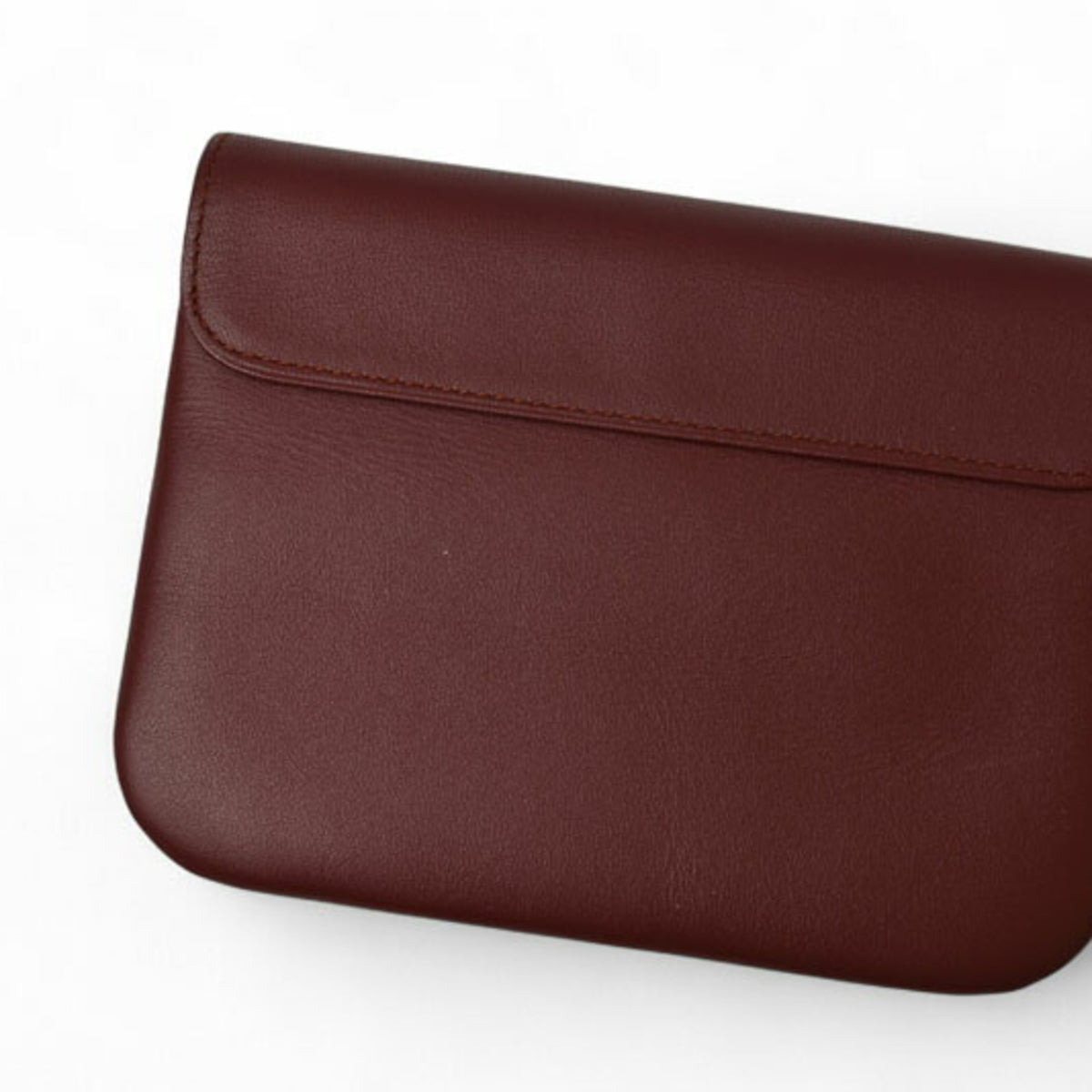 Cartier Bordeaux Leather Coin Purse/Coin Case (Pre-Owned)