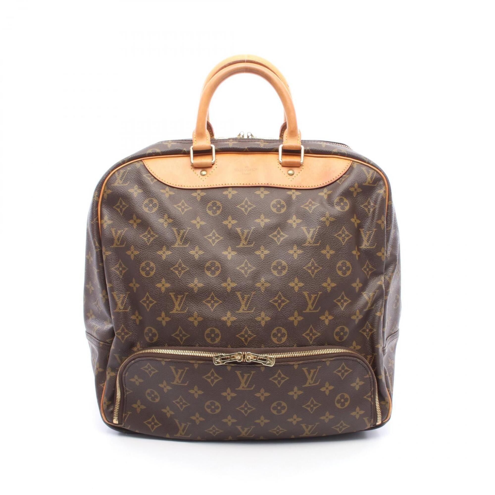 Louis Vuitton Brown Pvc Leather Boston Bag Handbag (Pre-Owned)
