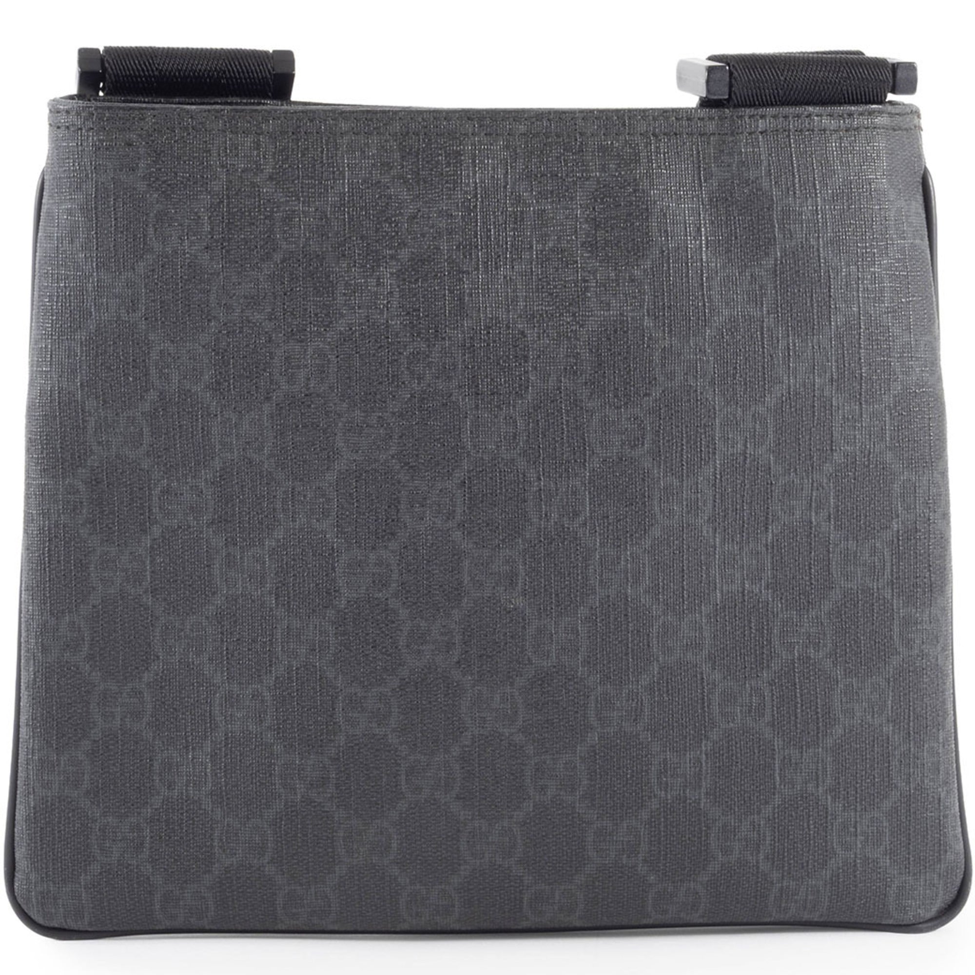 Gucci Gray Gg Supreme Leather Shoulder Bag (Pre-Owned)