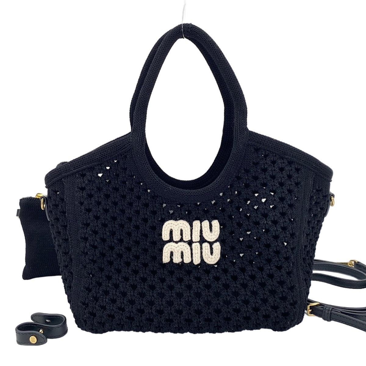 Miu Miu Black Mesh Handbag (Pre-Owned)