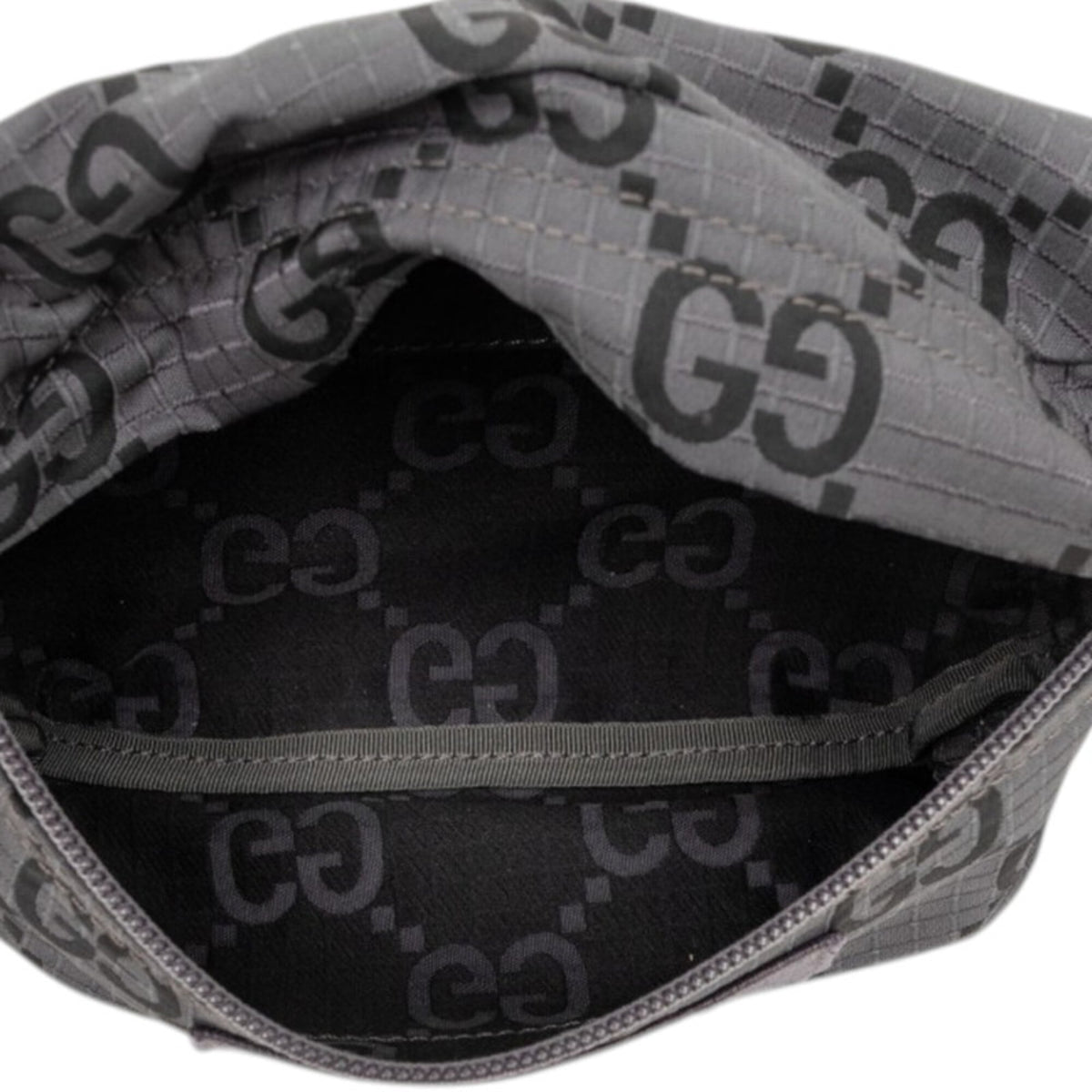 Gucci Gray Nylon Leather Fanny Pack (Pre-Owned)