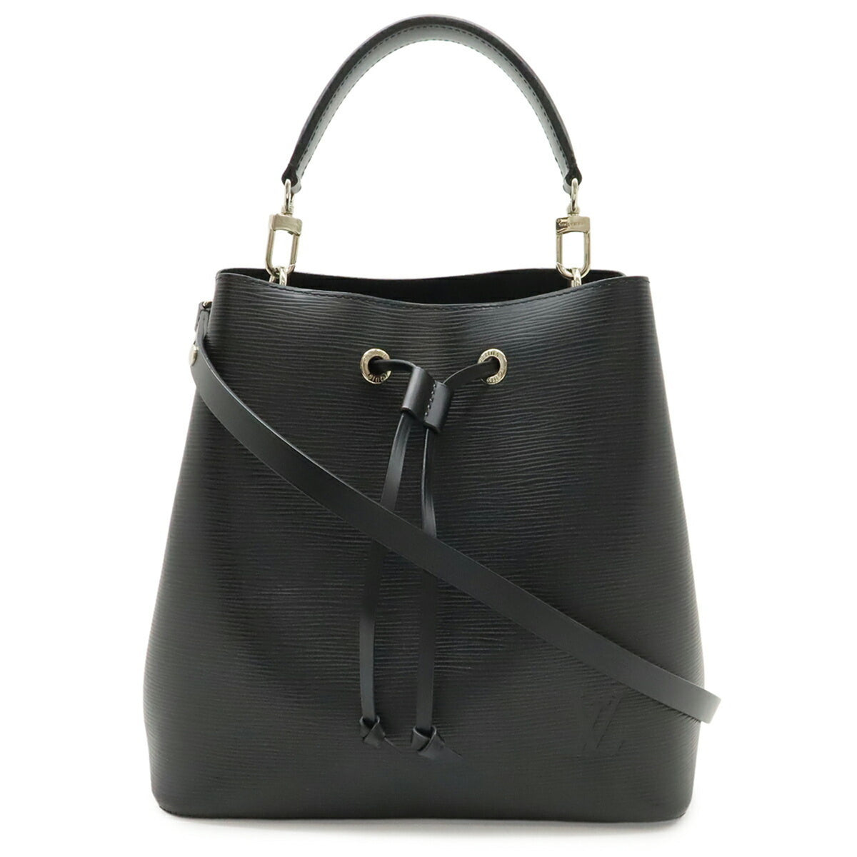 Louis Vuitton Black Noir Epi Leather Handbag Shoulder Bag (Pre-Owned)
