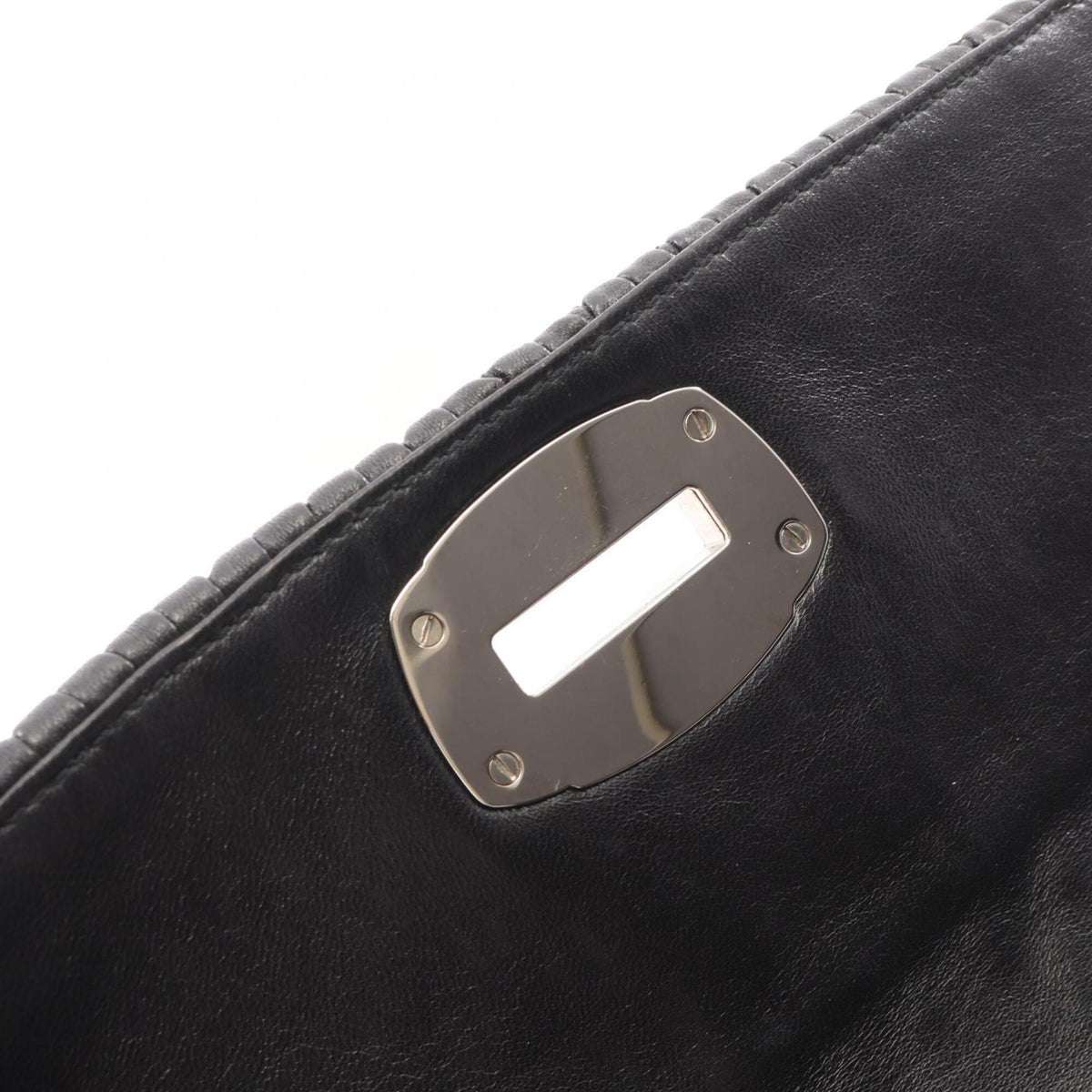 Miu Miu Matelasse Black Leather Handbag Shoulder Bag (Pre-Owned)