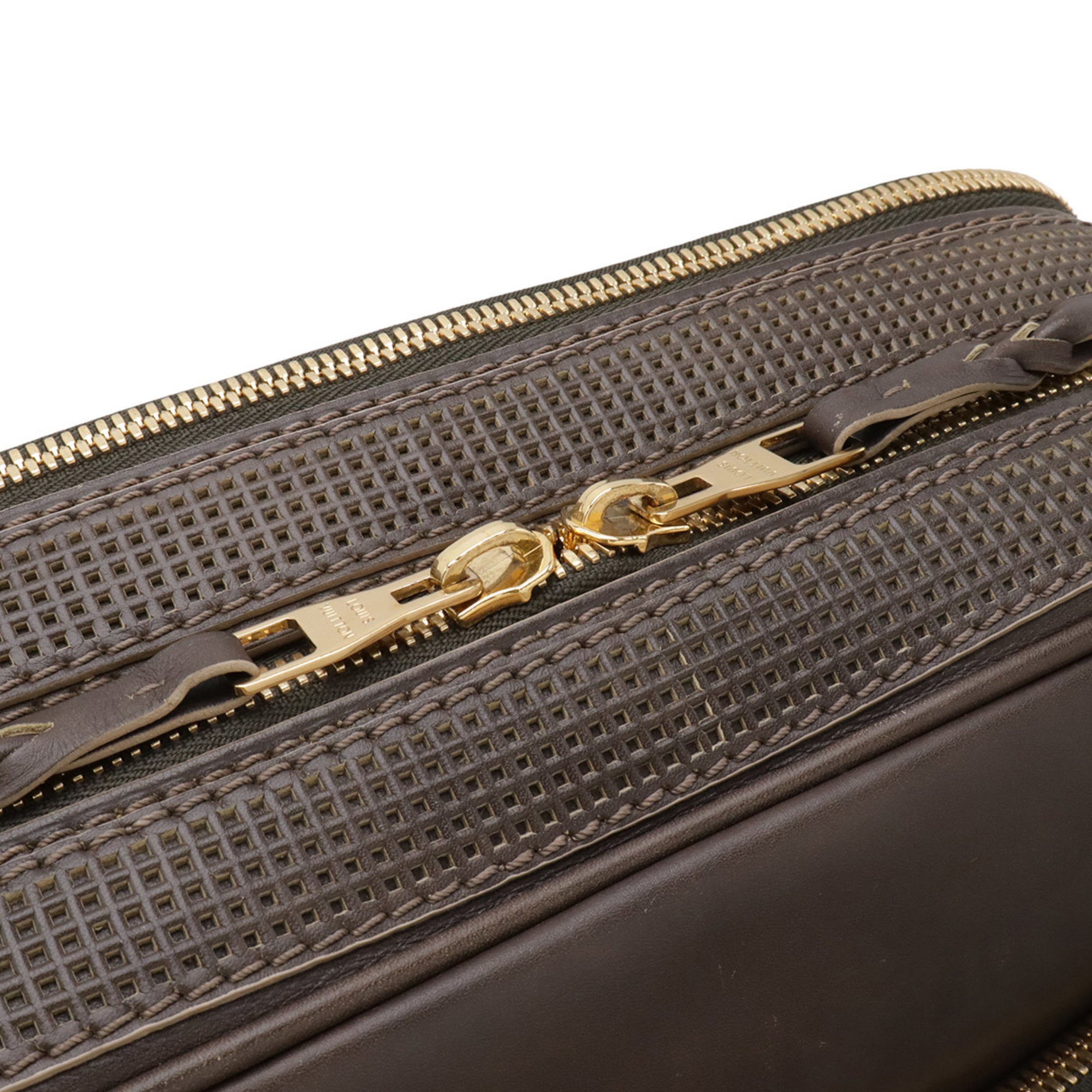 Louis Vuitton Brown Leather Shoulder Bag (Pre-Owned)