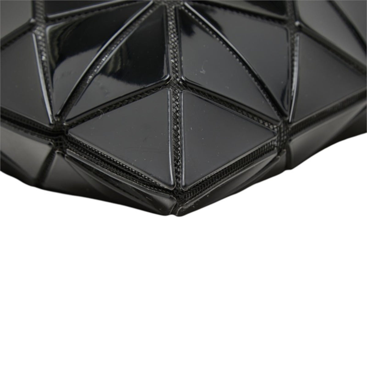 Issey Miyake Black Pvc Shoulder Bag Tote Bag (Pre-Owned)