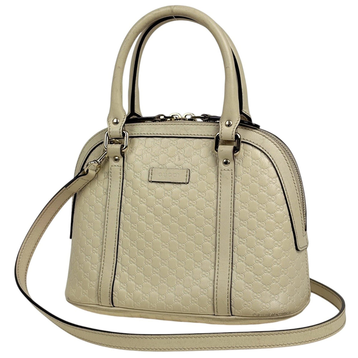 Gucci White Leather Handbag (Pre-Owned)