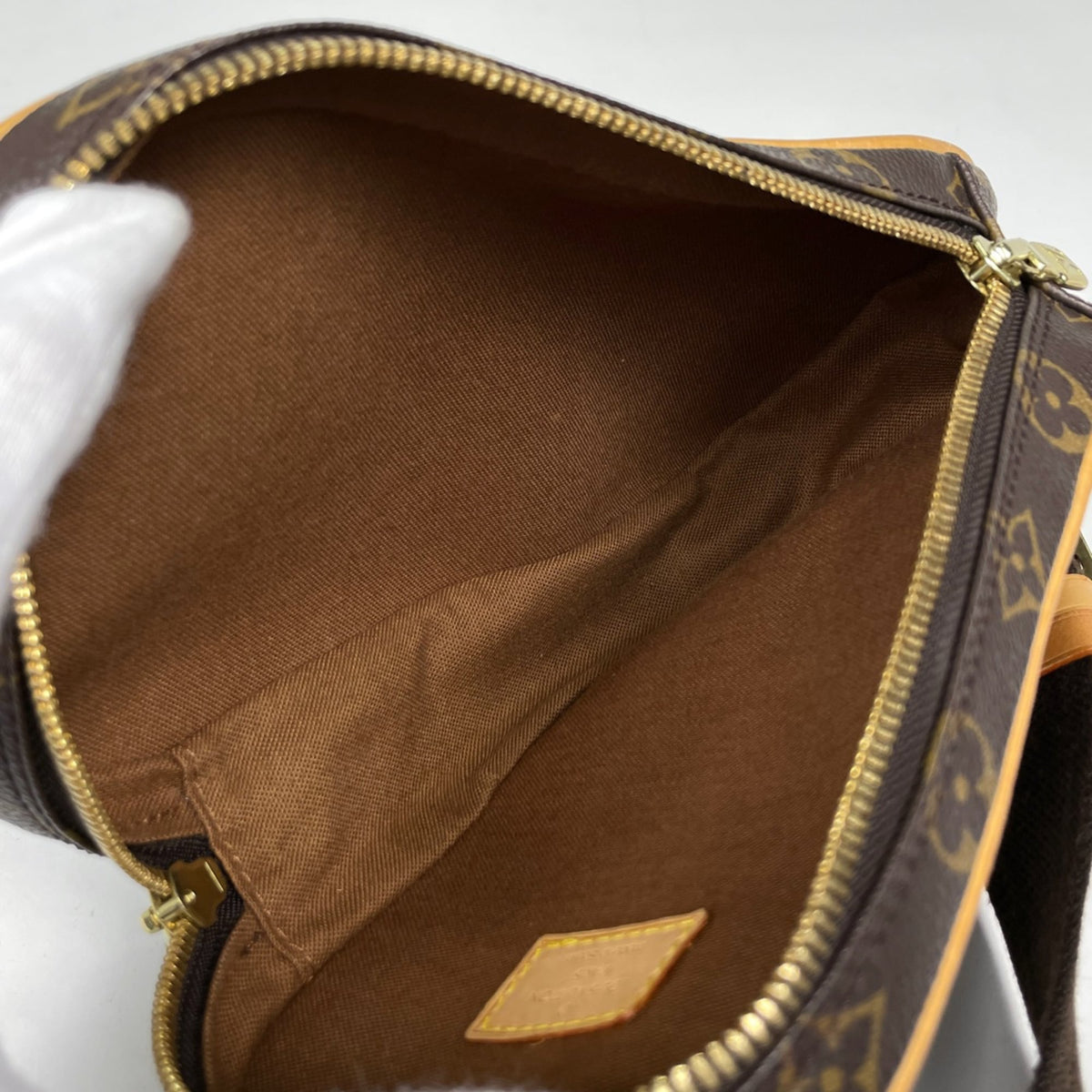 Louis Vuitton Brown Monogram Pochette Sling Bag (Pre-Owned)