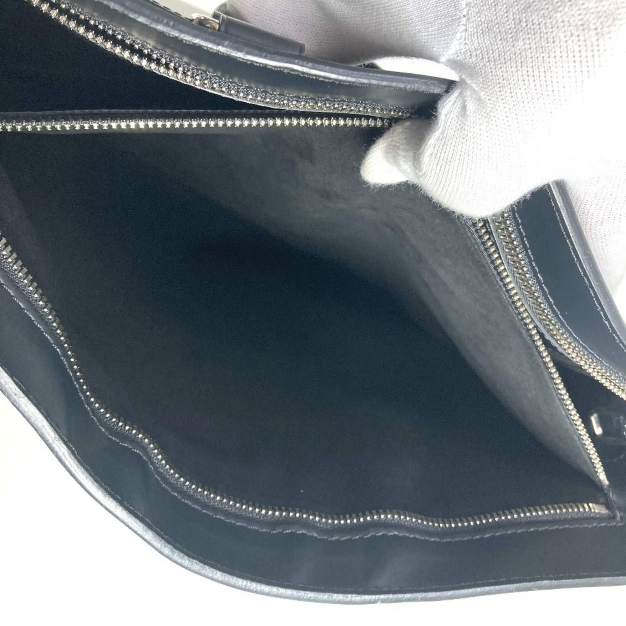 Louis Vuitton Black Noir Epi Leather Handbag Shoulder Bag Tote Bag (Pre-Owned)