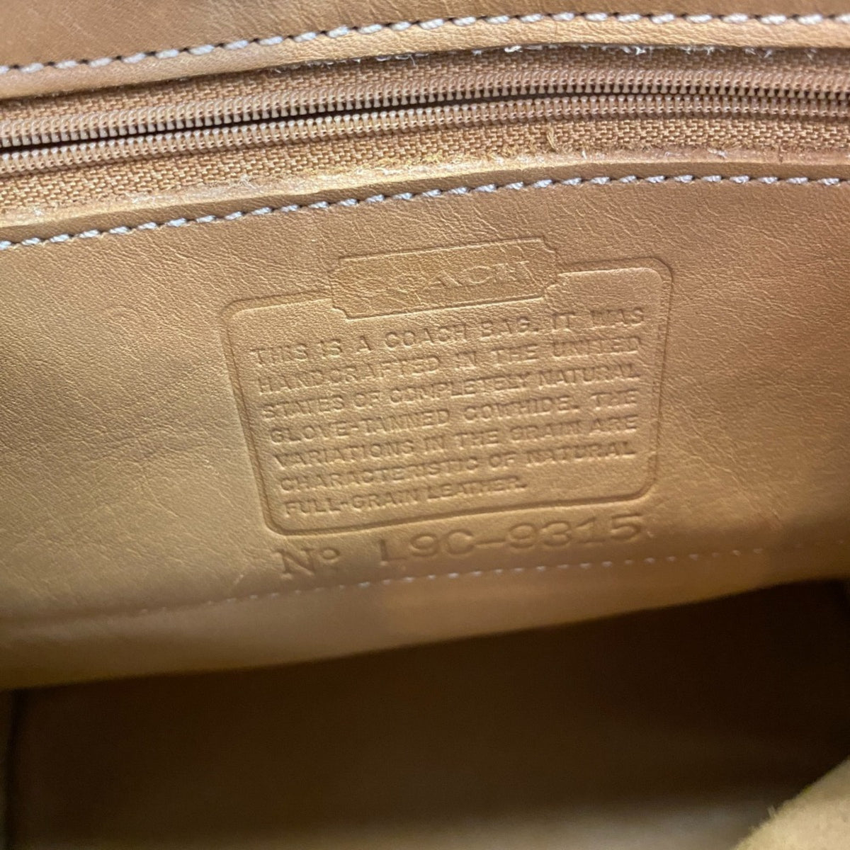 Coach Beige Leather Backpack (Pre-Owned)