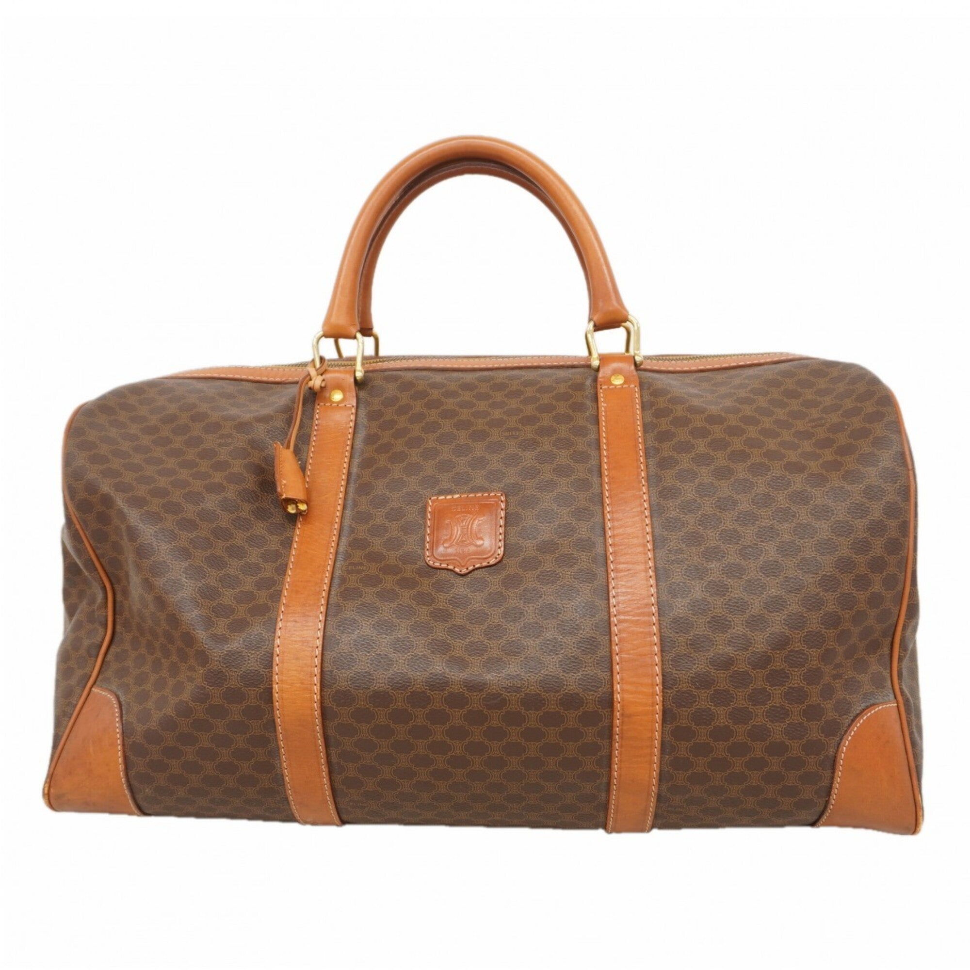 Celine Brown Pvc Boston Bag (Pre-Owned)