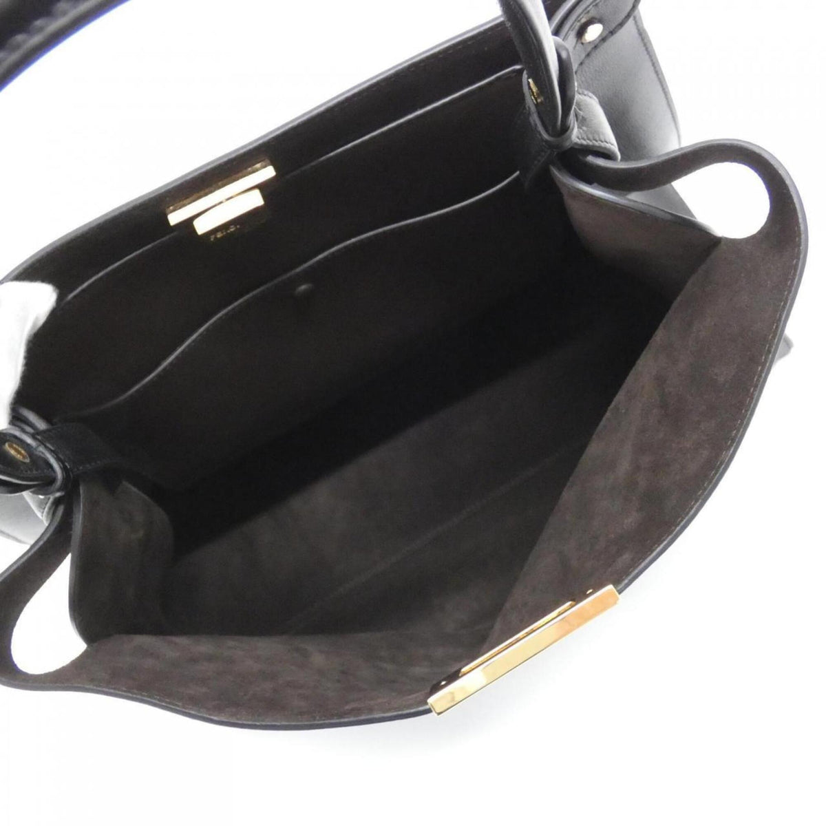 Fendi Black Chocolate Leather Shoulder Bag (Pre-Owned)