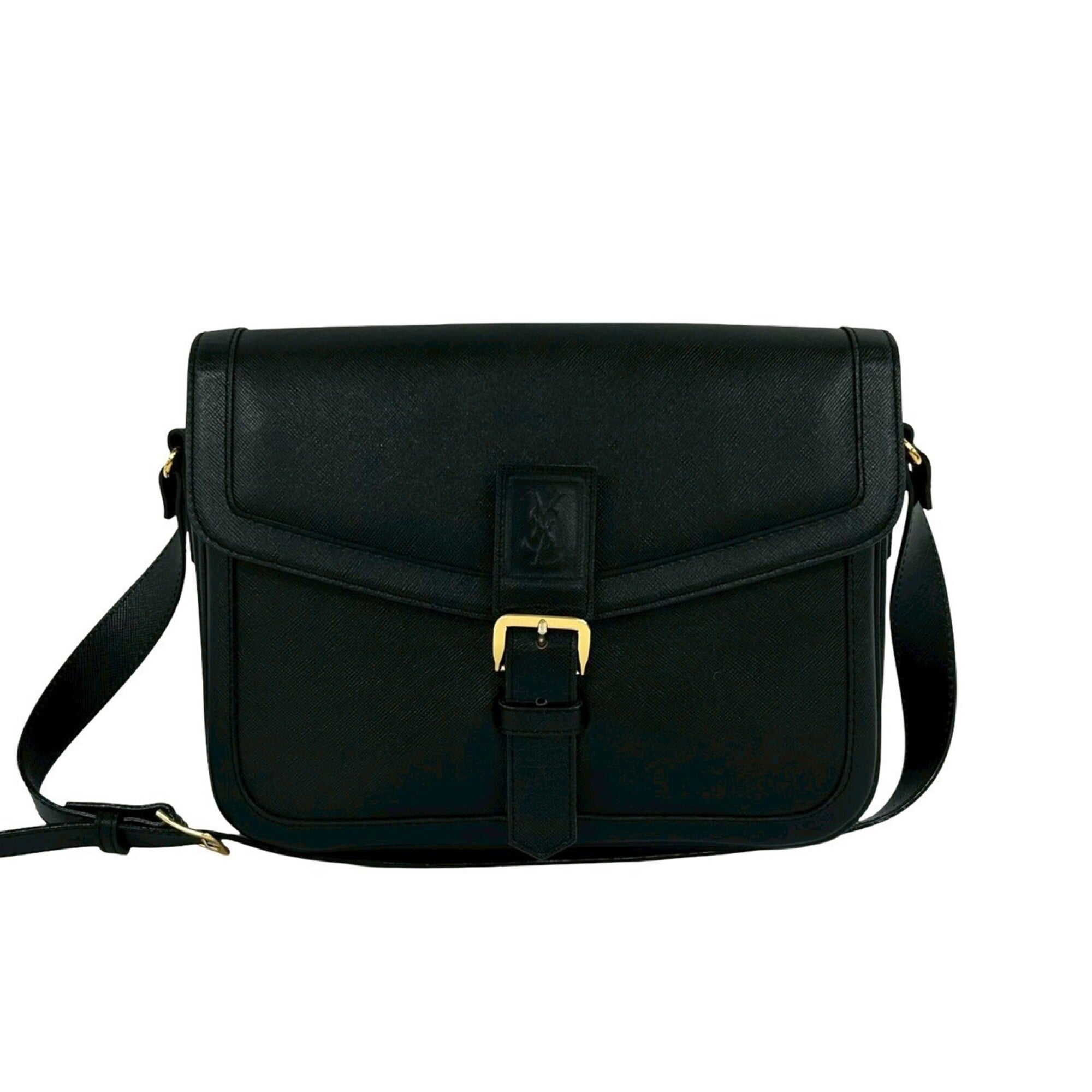 Yves Saint Laurent Black Leather Shoulder Bag (Pre-Owned)