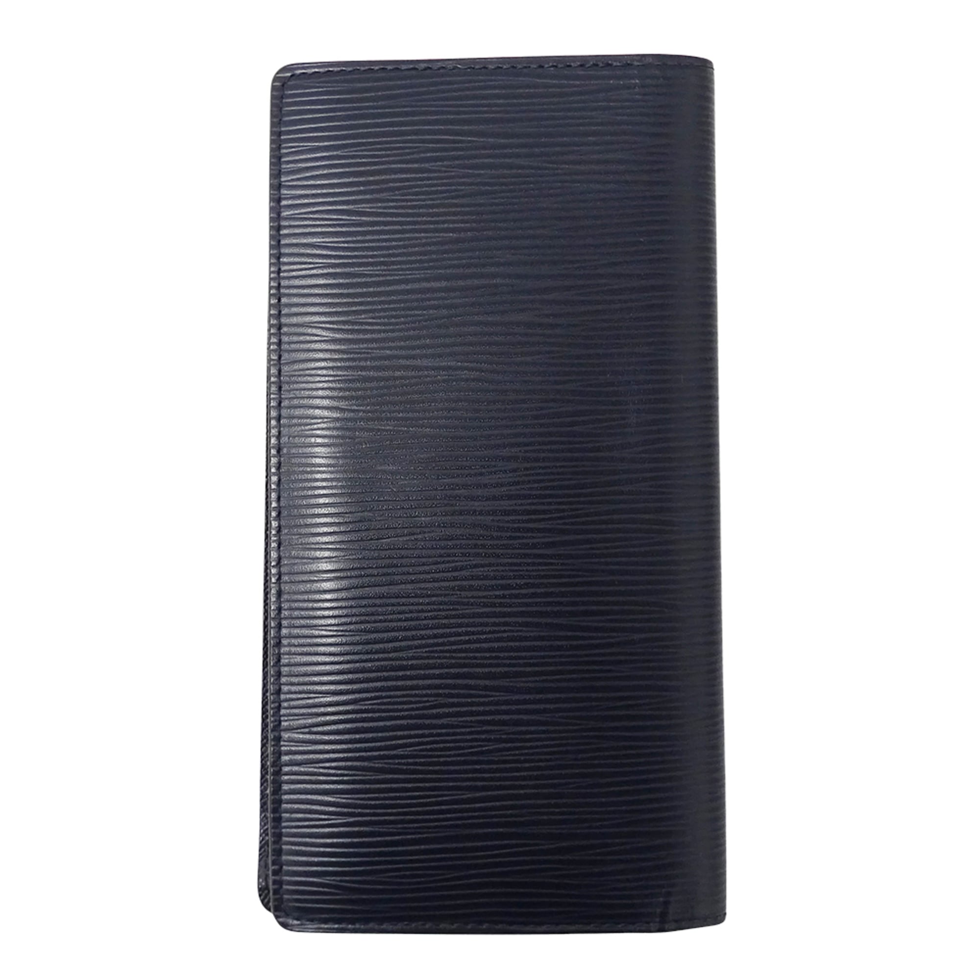 Louis Vuitton Navy Blue Epi Leather Long Wallet (Bi-Fold) (Pre-Owned)