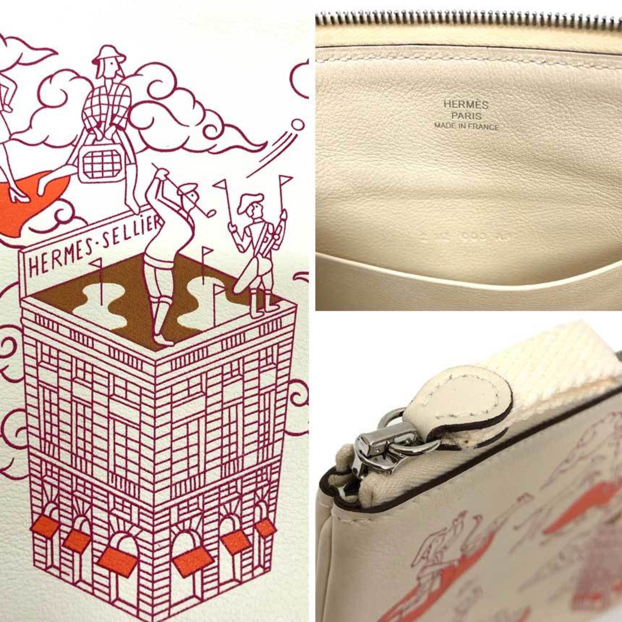 Hermes Ivory Swift Leather Pouch (Pre-Owned)