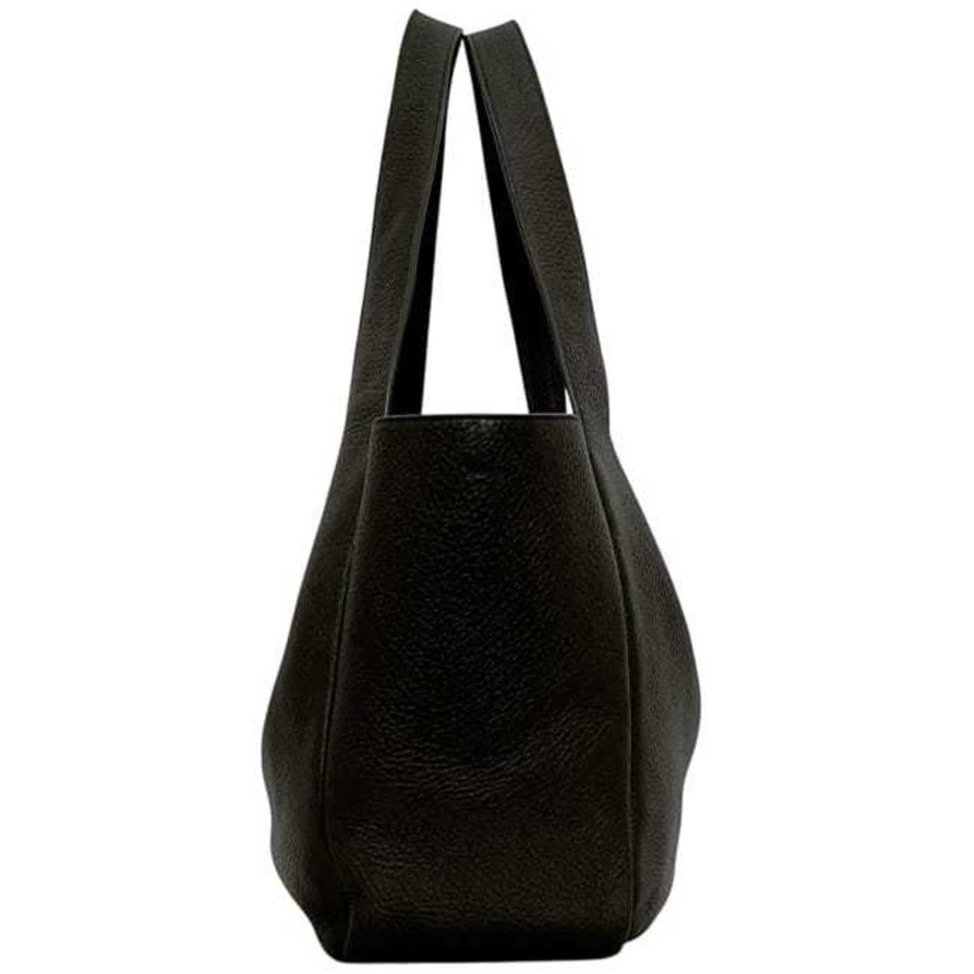 Saint Laurent Green Khaki Leather Tote Bag (Pre-Owned)