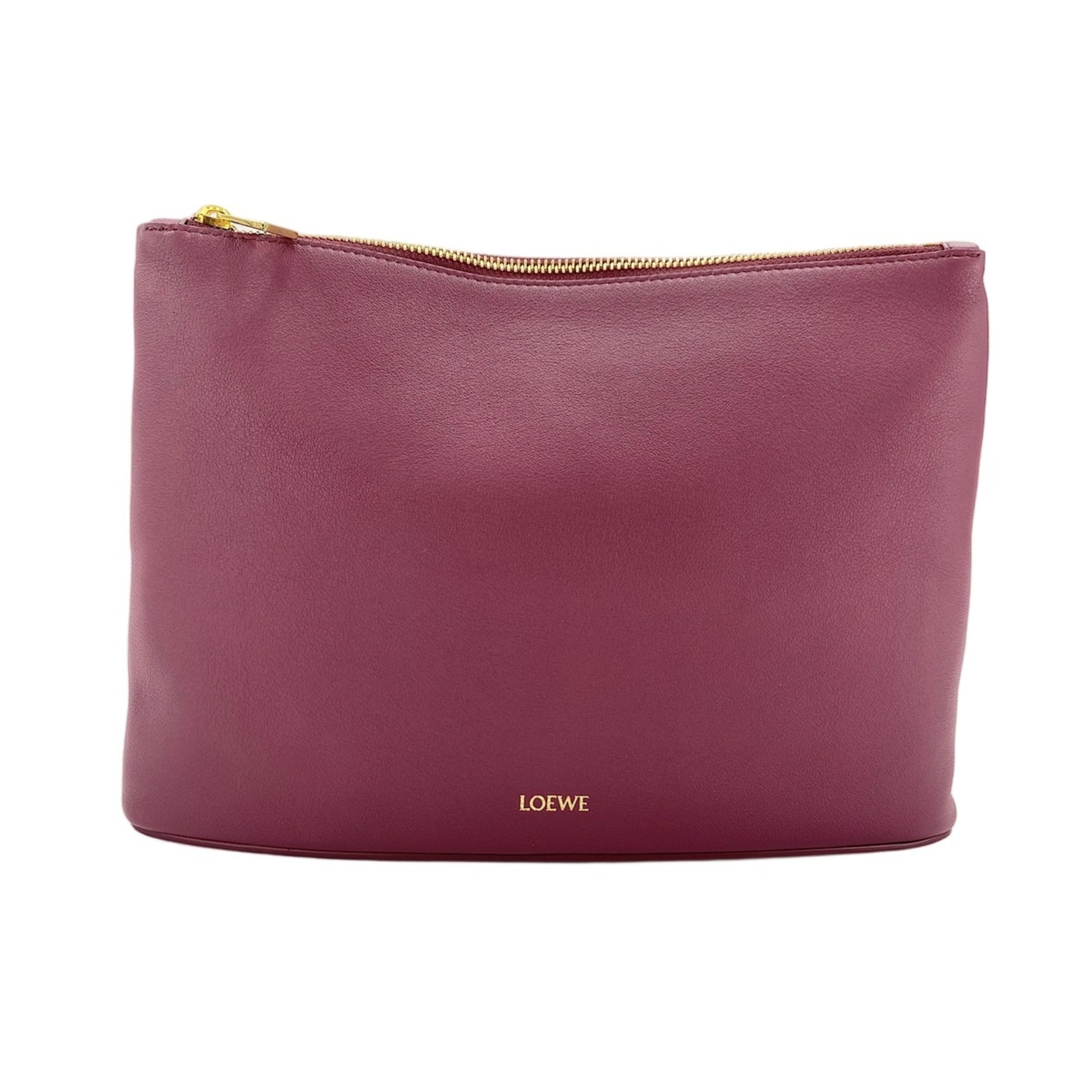 Loewe Wine Clutch Bag Pouch (Pre-Owned)