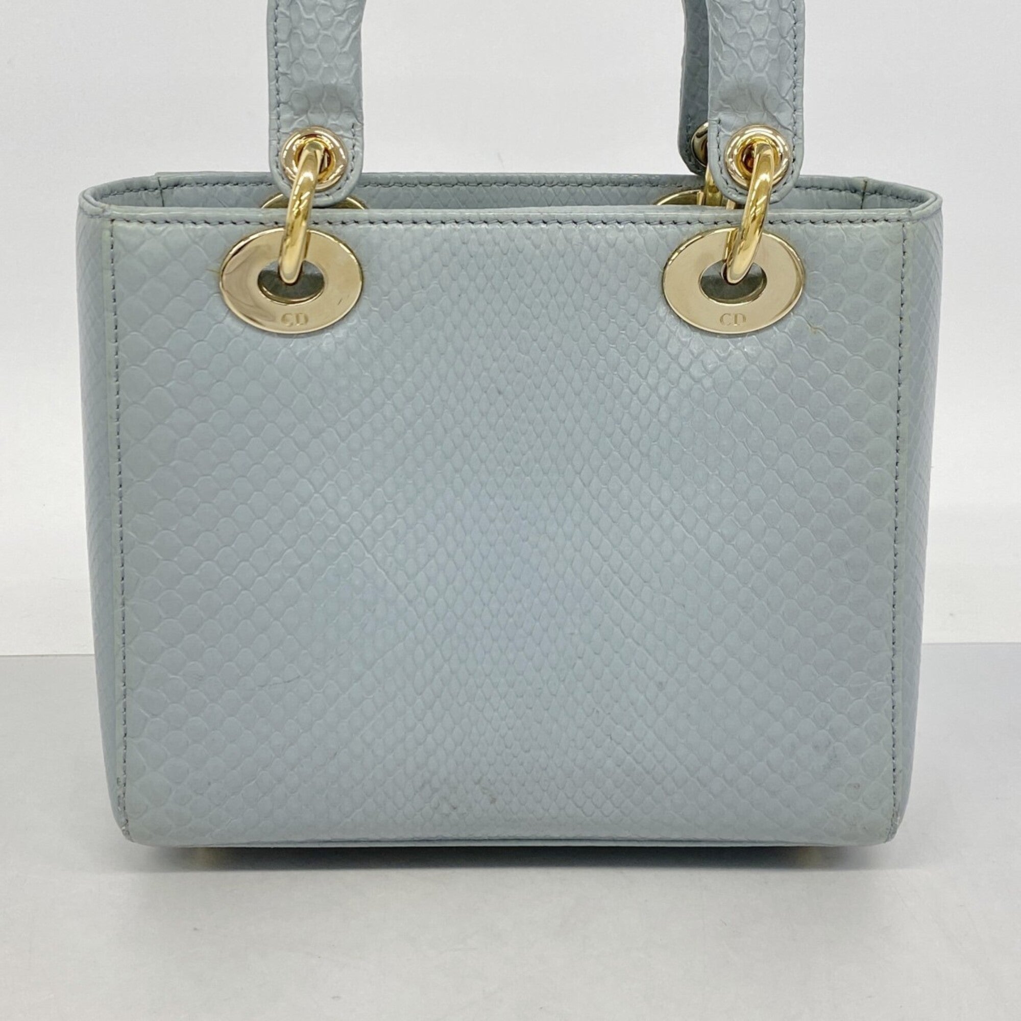 Christian Dior Blue Leather Handbag (Pre-Owned)