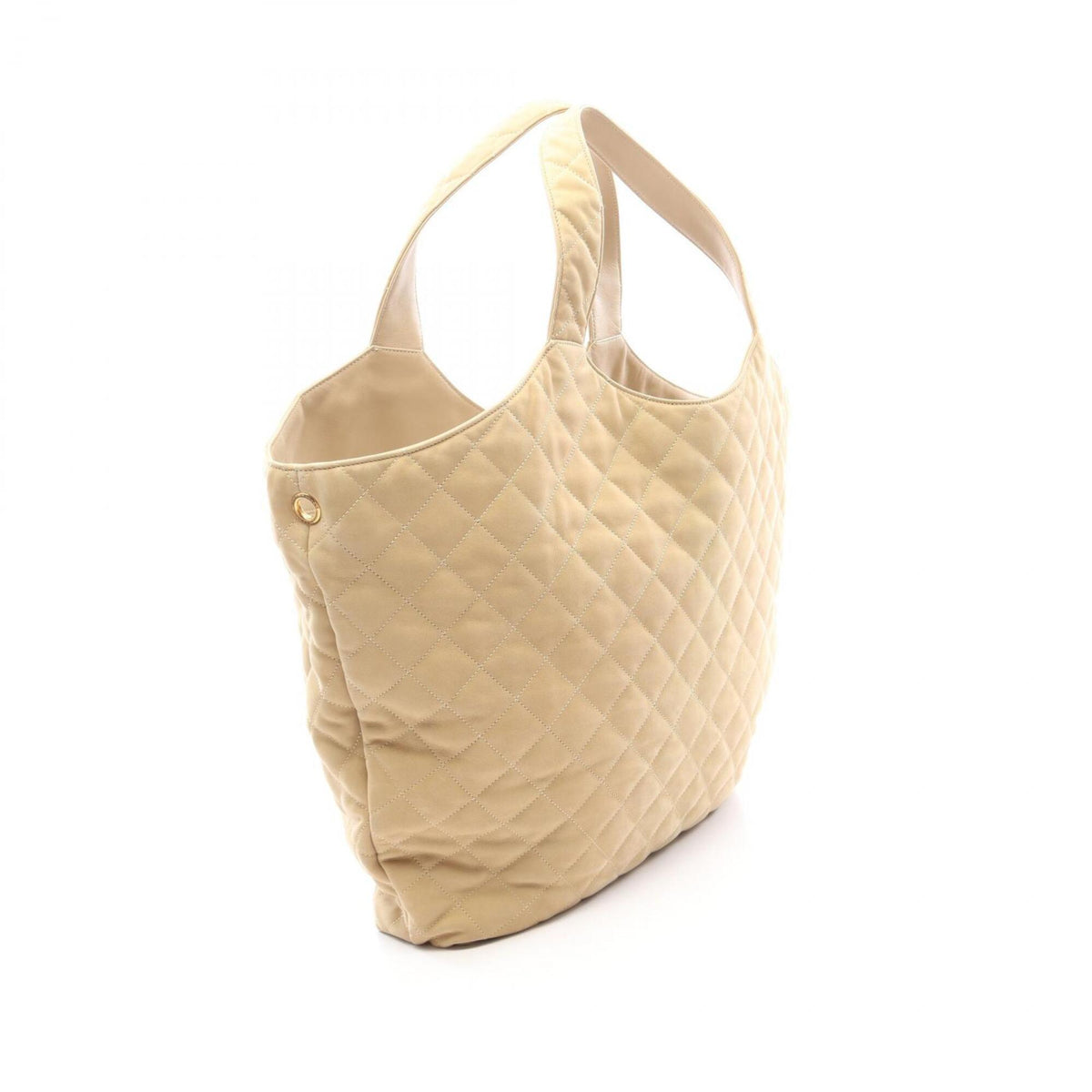 Saint Laurent Beige Leather Handbag Pouch Tote Bag (Pre-Owned)