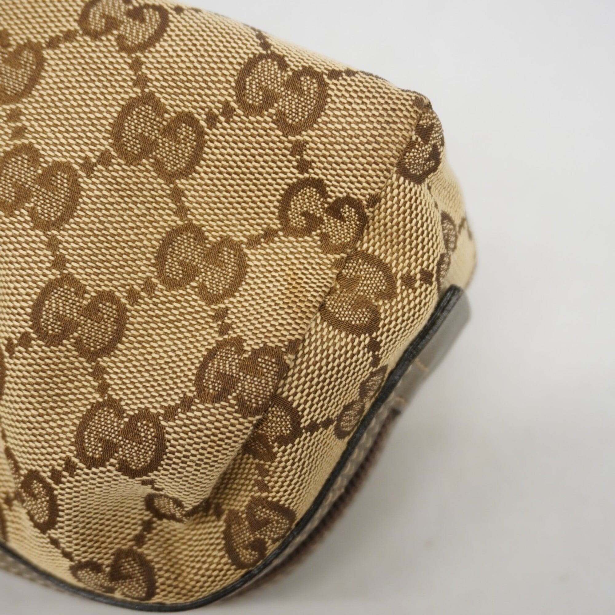 Gucci Brown Canvas Pouch (Pre-Owned)